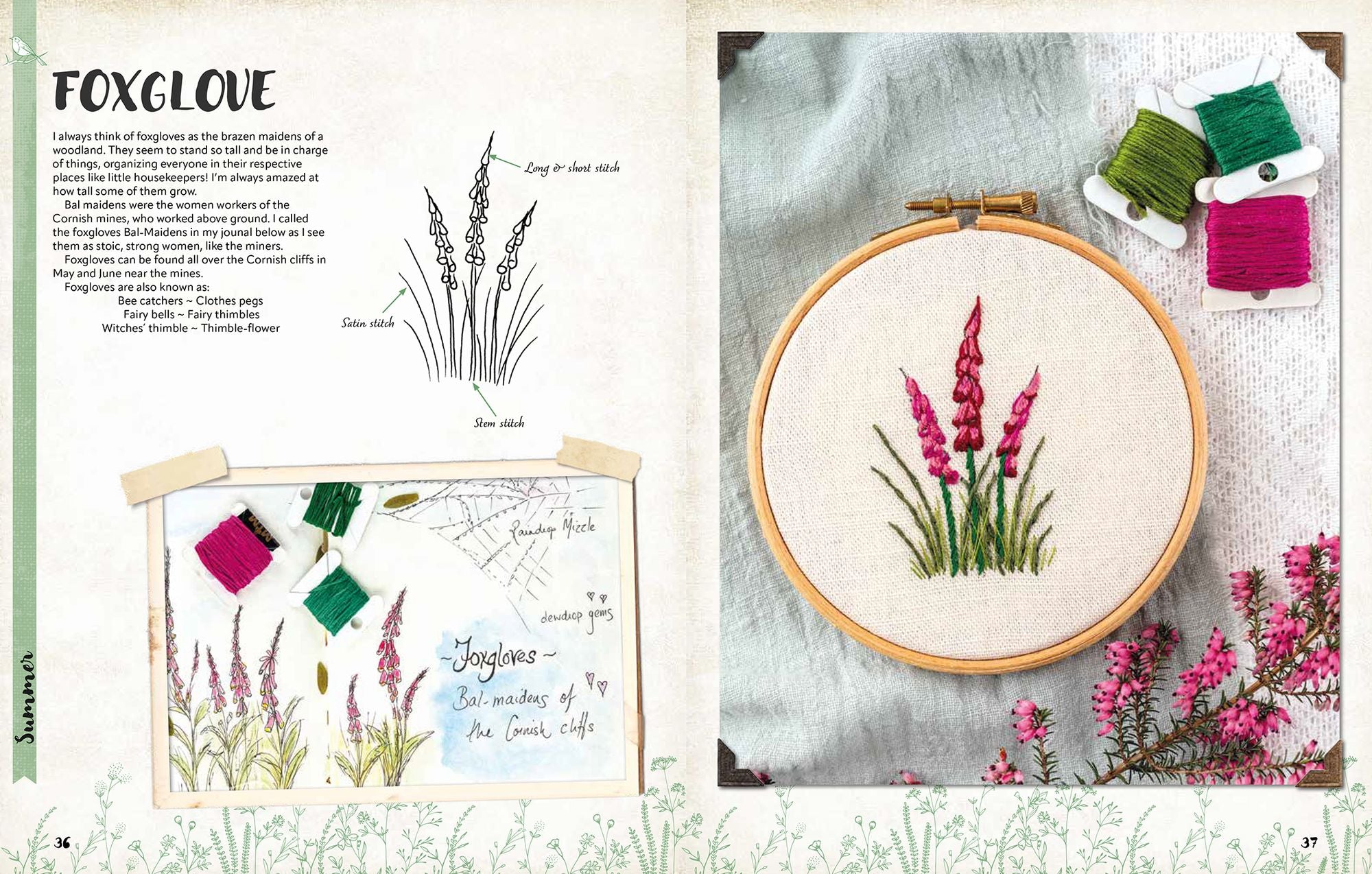 A Love of Cloth and Thread: Woodland Walks: Over 25 original embroidery designs with iron-on transfers