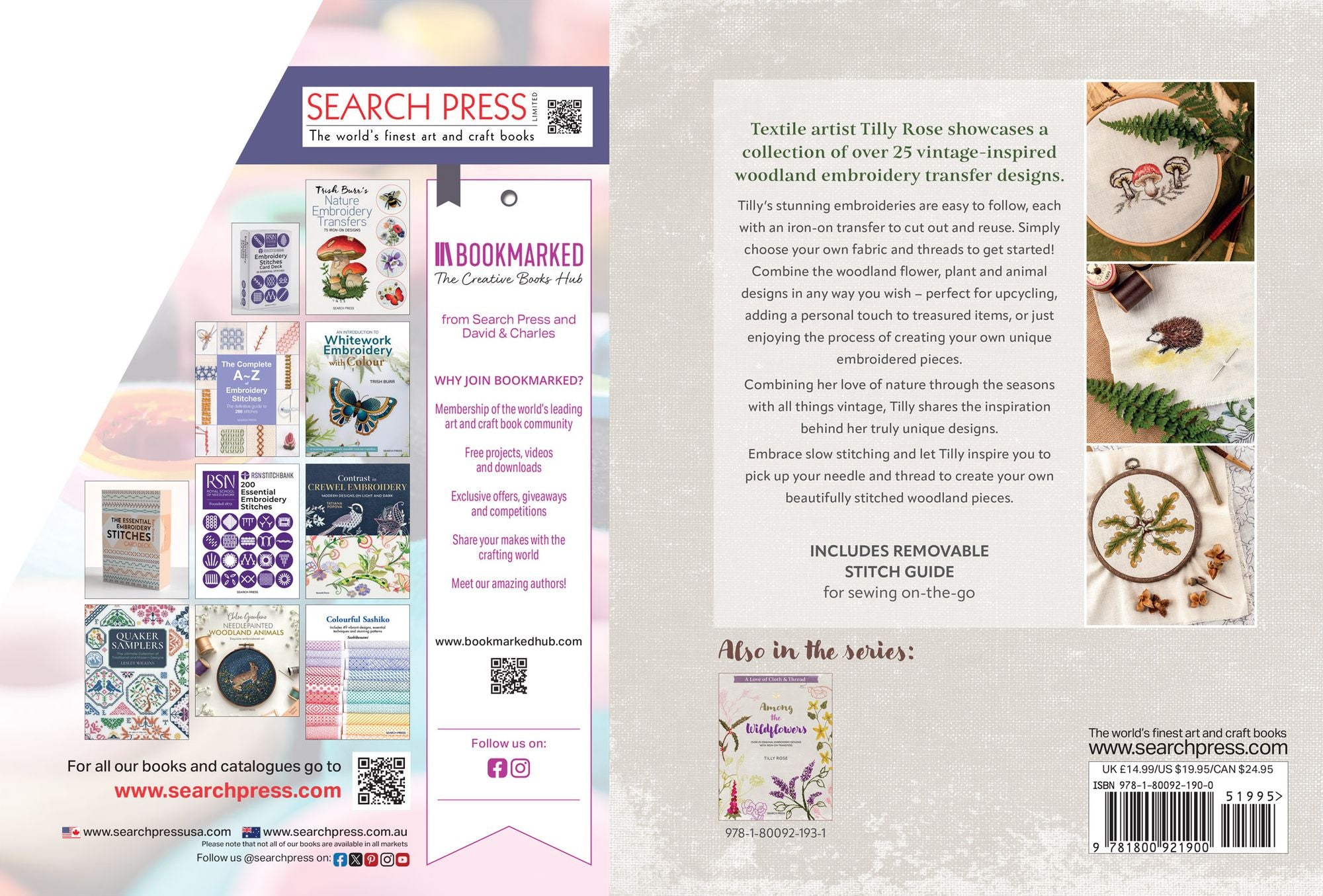 A Love of Cloth and Thread: Woodland Walks: Over 25 original embroidery designs with iron-on transfers