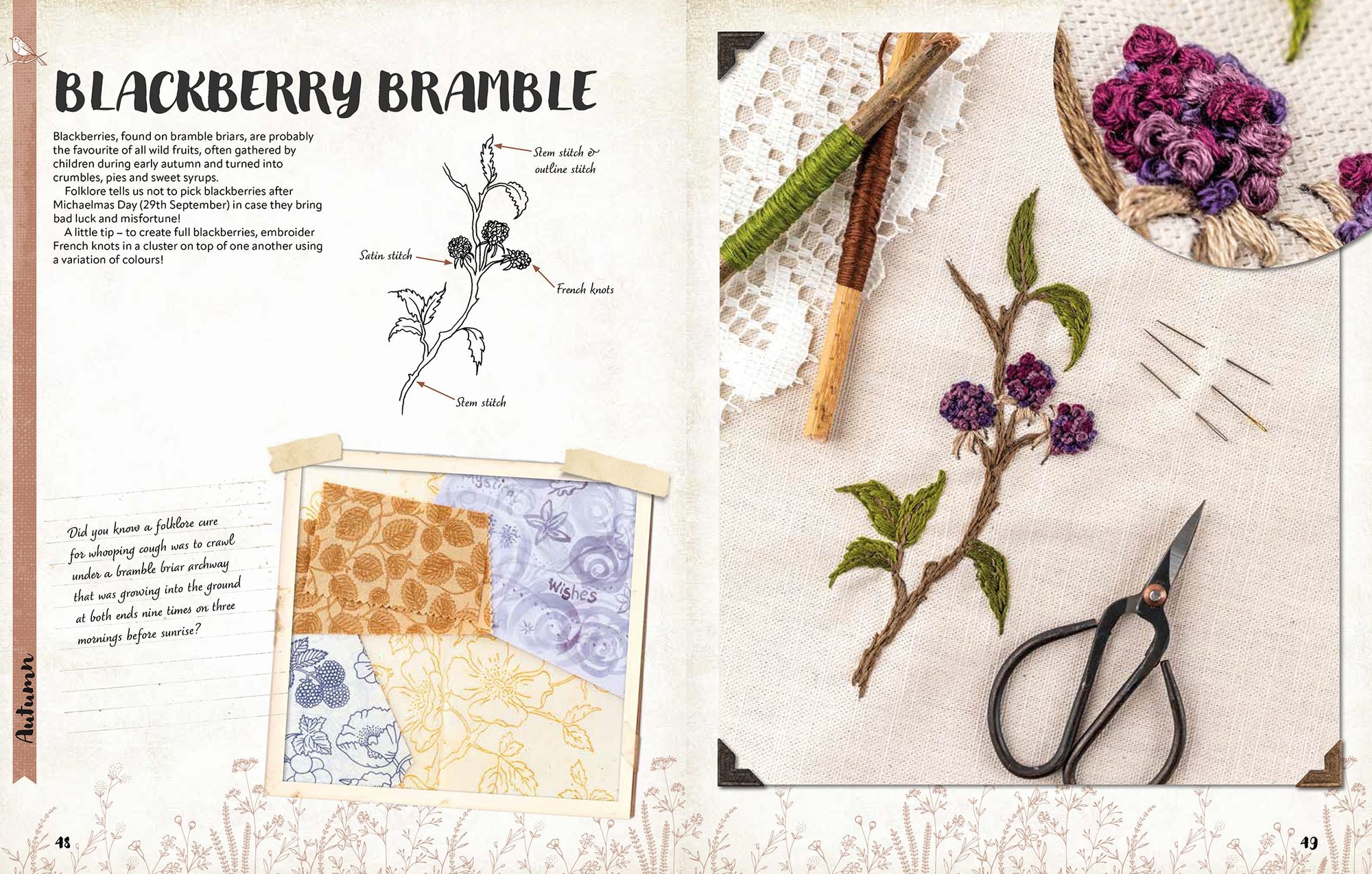 A Love of Cloth and Thread: Woodland Walks: Over 25 original embroidery designs with iron-on transfers