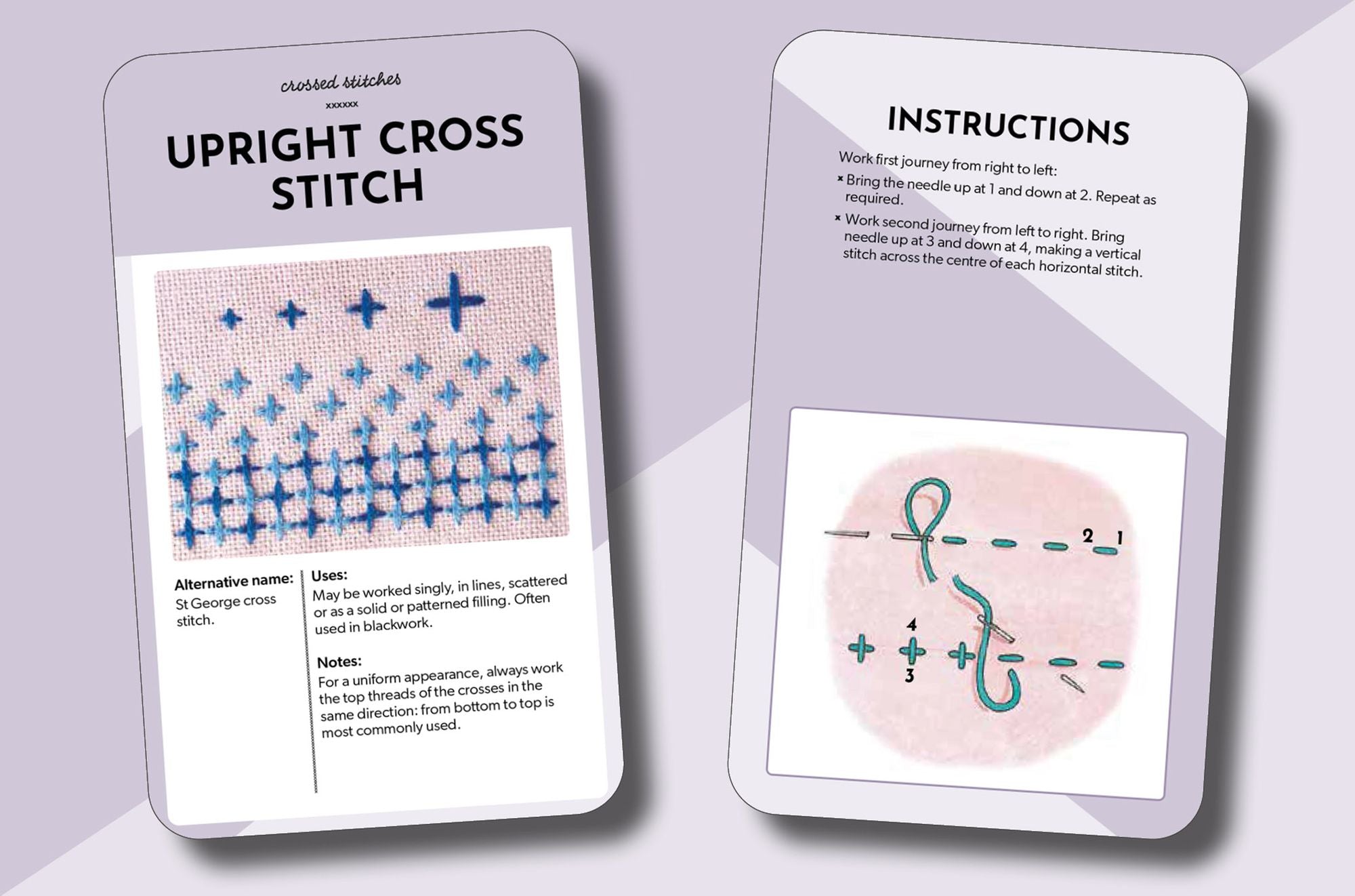 Essential Embroidery Stitches Card Deck