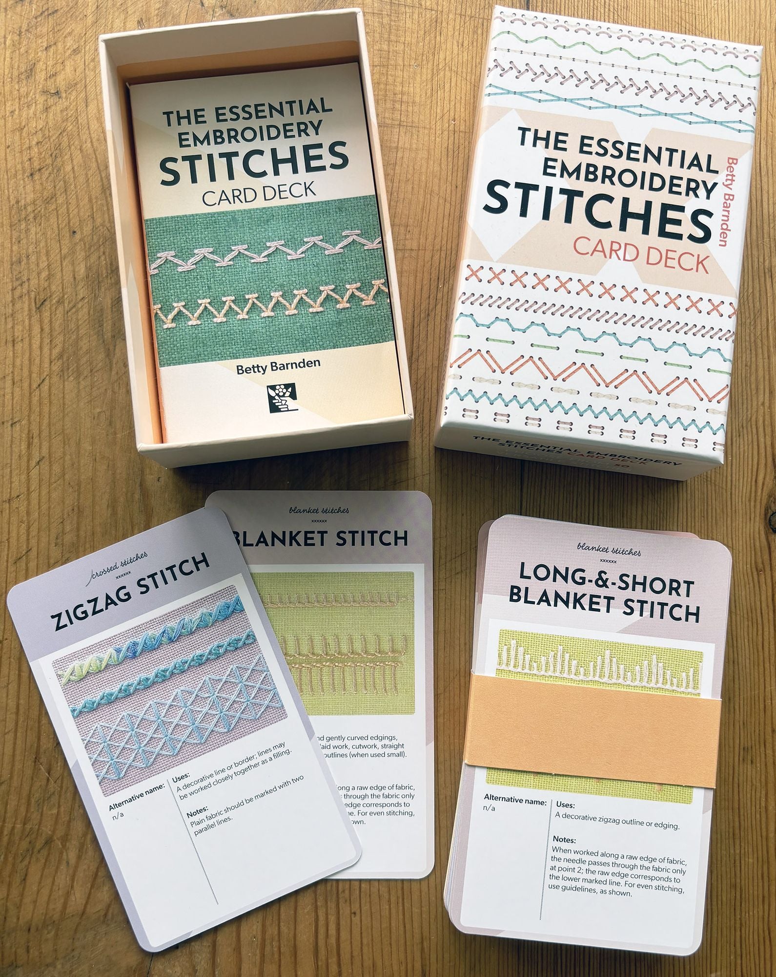 Essential Embroidery Stitches Card Deck