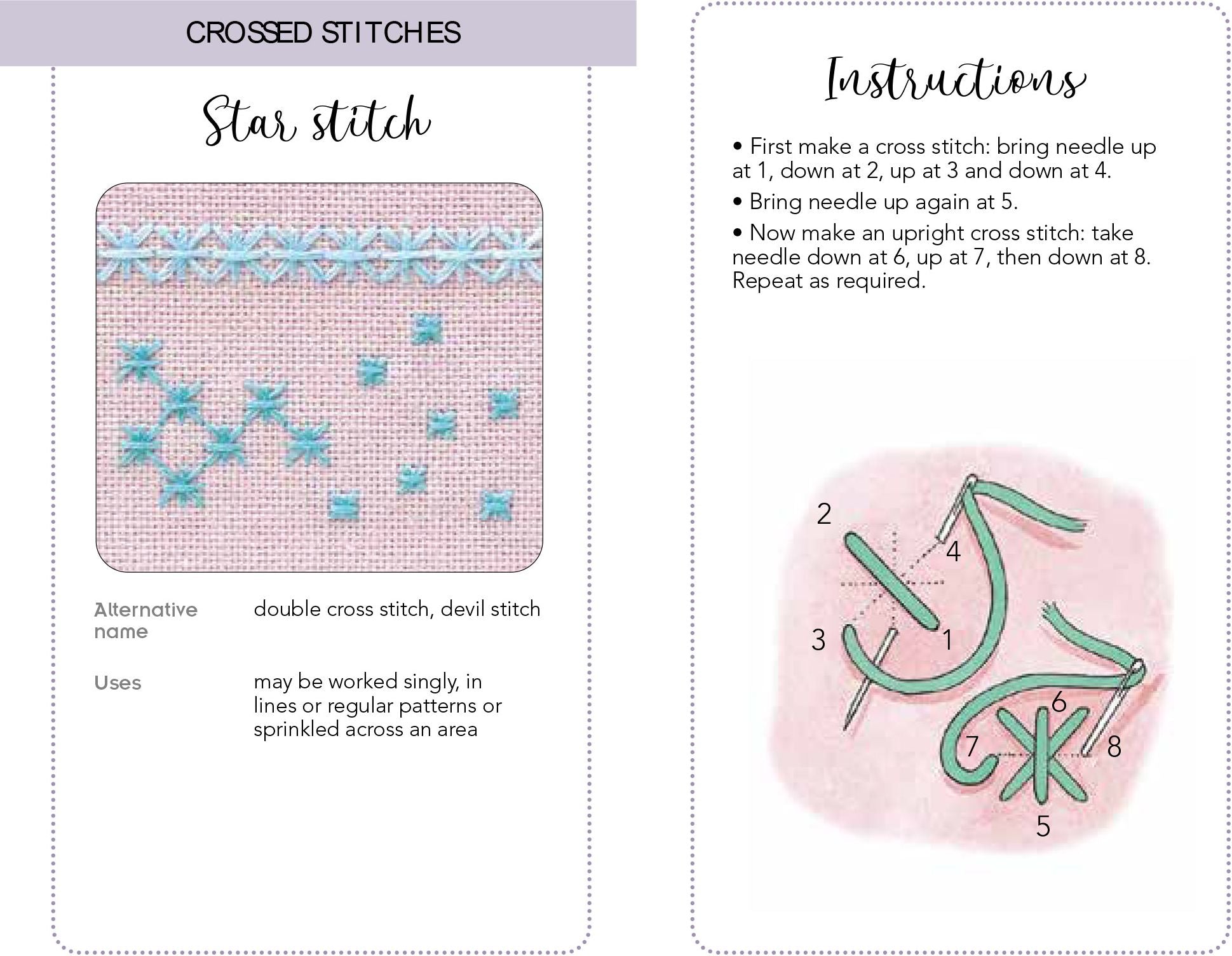 Essential Embroidery Stitches Card Deck