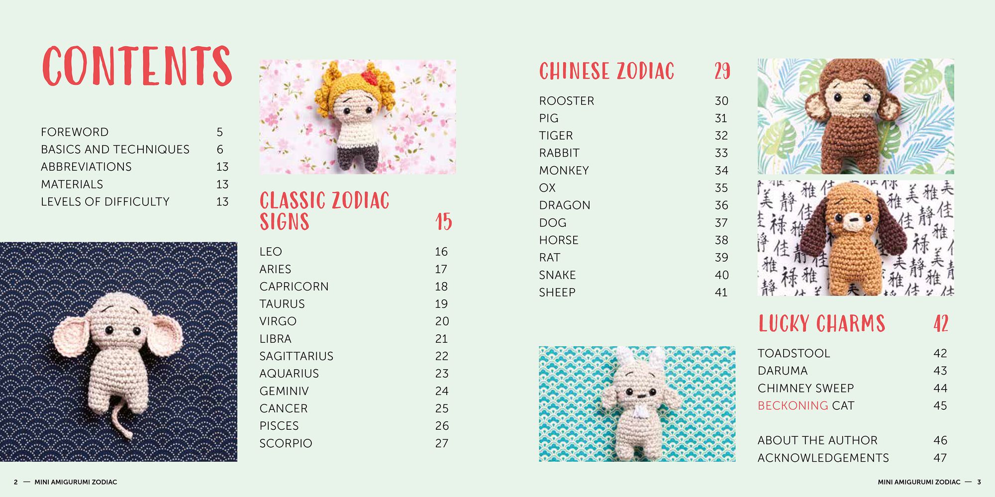 Mini Amigurumi Zodiac: 28 classic and Chinese star signs to crochet