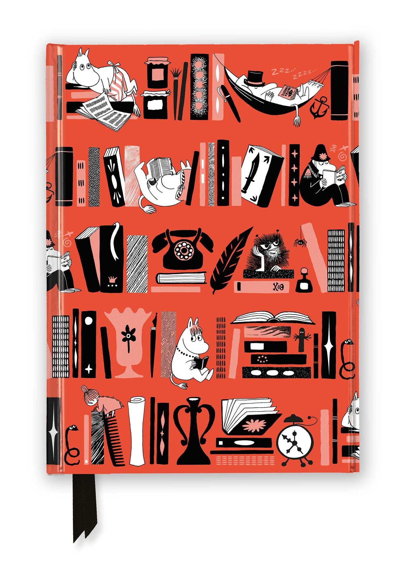 Moomin Bookshelves: Red (Foiled Journal)