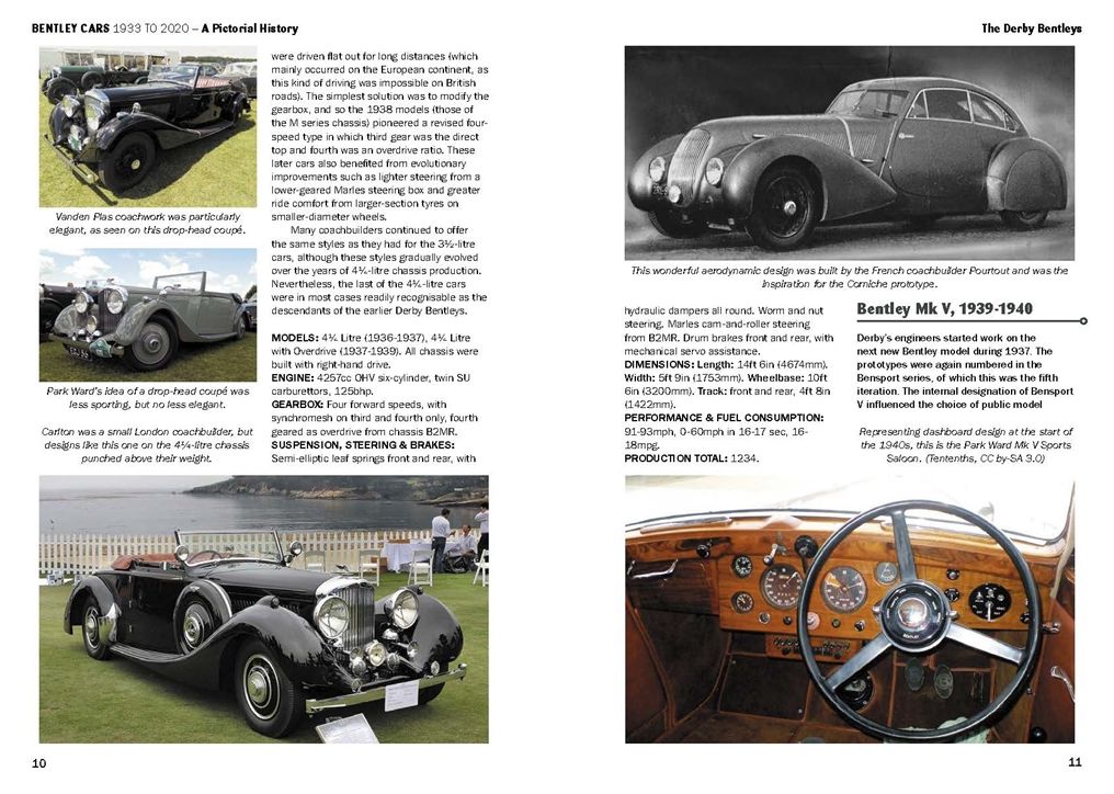 Bentley Cars 1933 to 2020