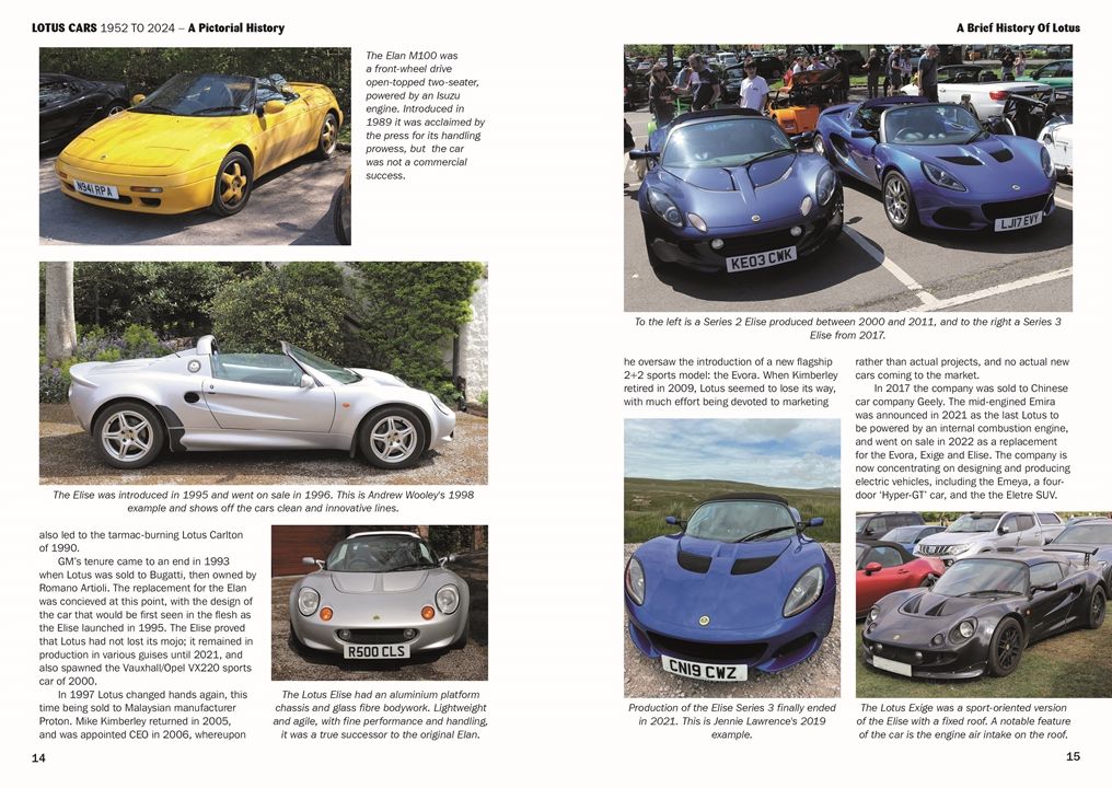 Lotus Cars 1952 to 2024: A Pictorial History