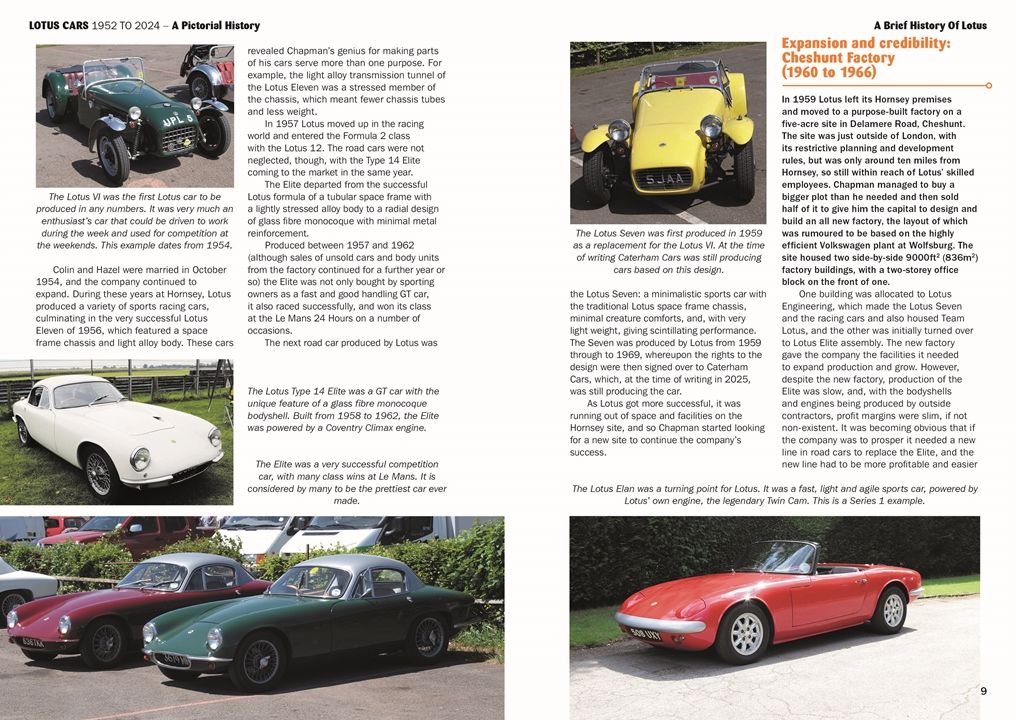 Lotus Cars 1952 to 2024: A Pictorial History