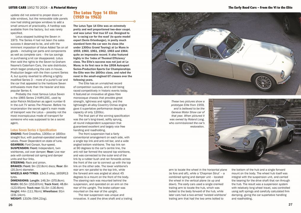 Lotus Cars 1952 to 2024: A Pictorial History