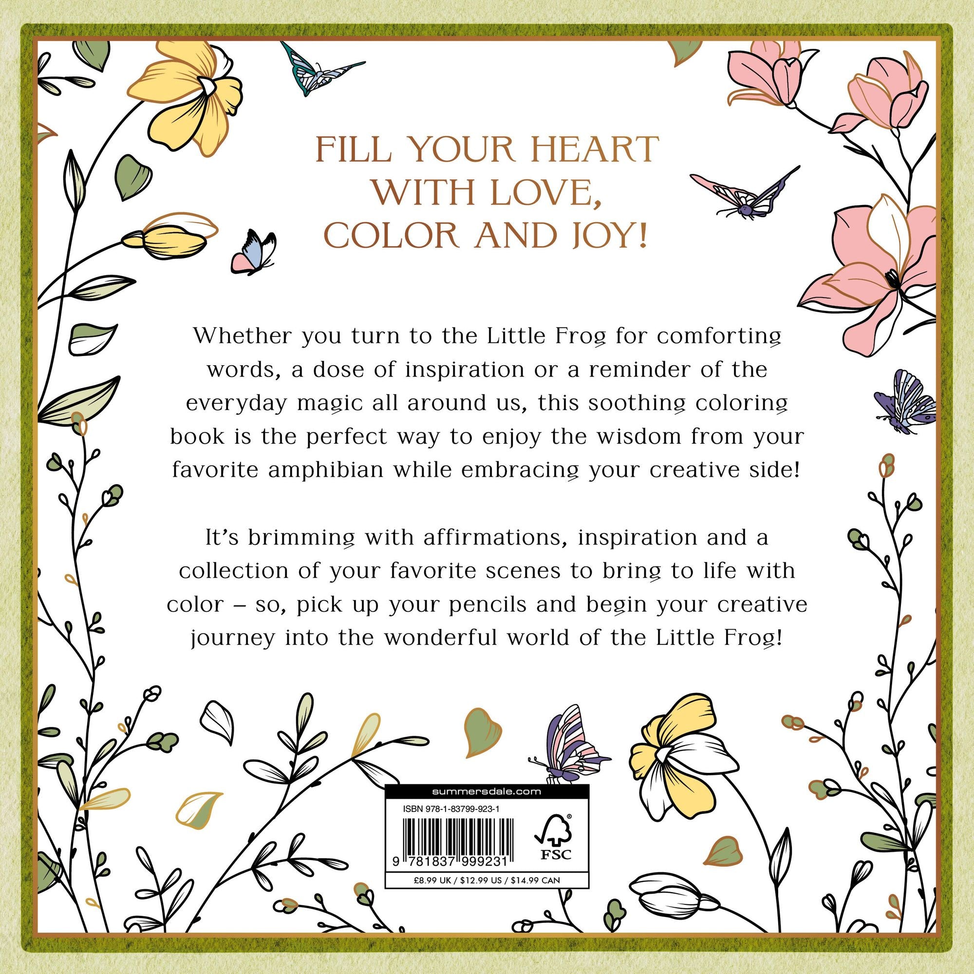 The Little Frog Coloring Book: A Relaxing, Mindful Journey of Colour and Creativity