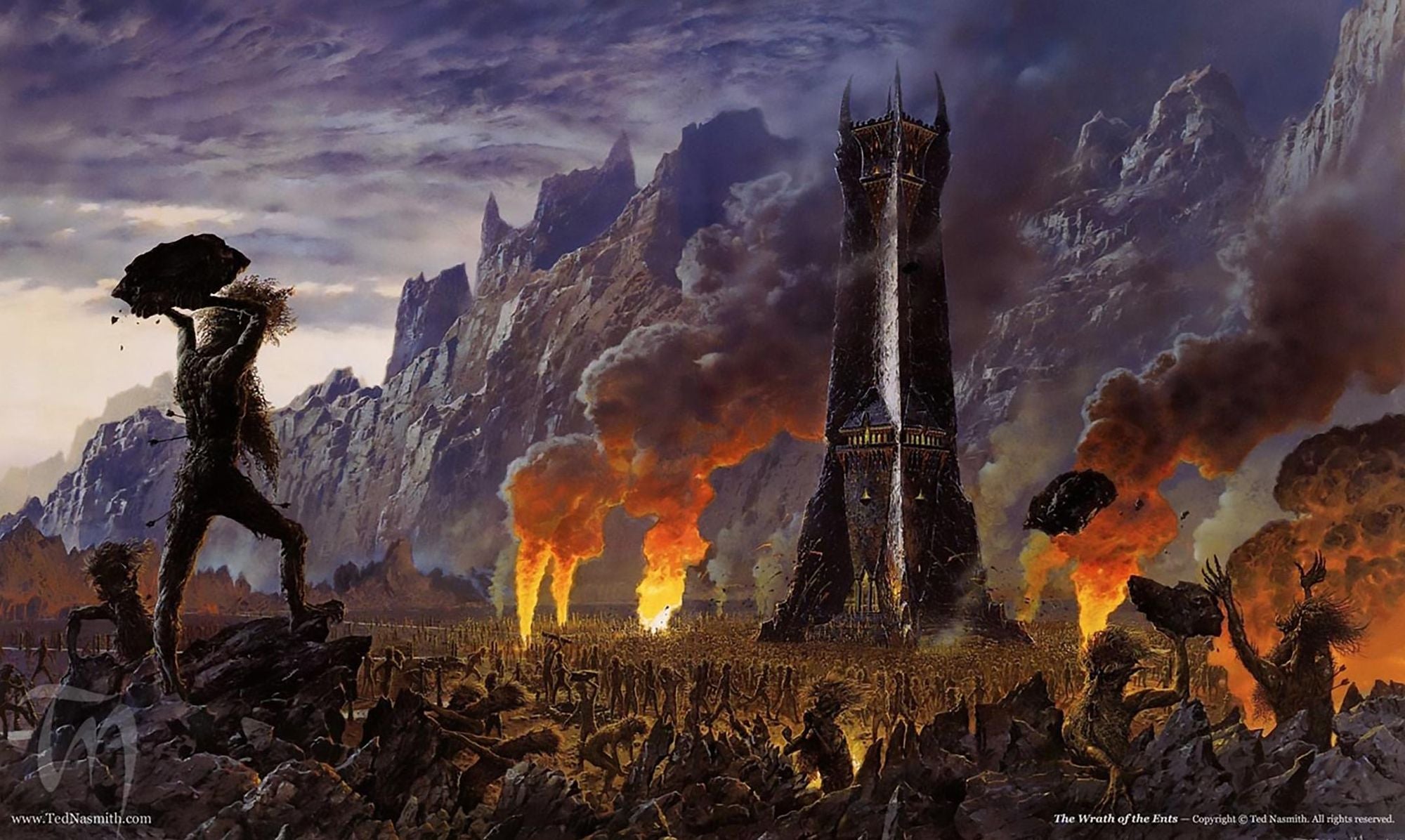 The Lord of The Rings 1000 Piece Jigsaw Puzzle: The Wrath of the Ents by Ted Nasmith