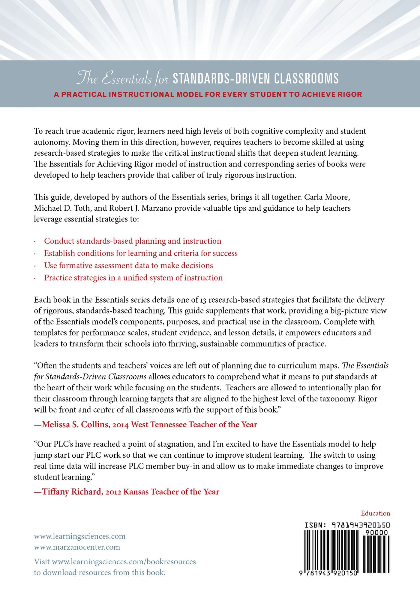 The Essentials for Standards-Driven Classrooms: A Practical Instructional Model for Every Student to Achieve Rigor