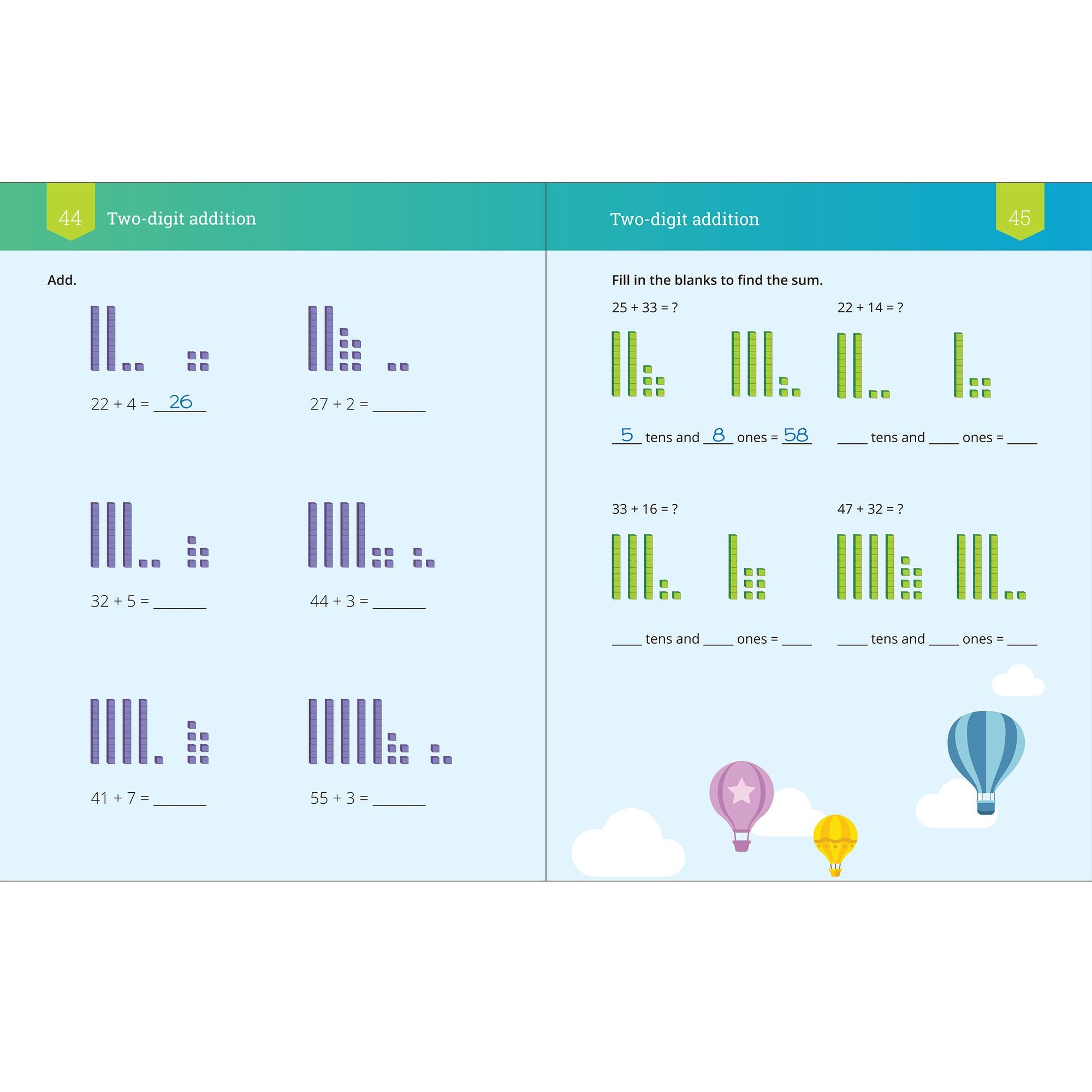 IXL Math Workbook: Grade 2 Addition