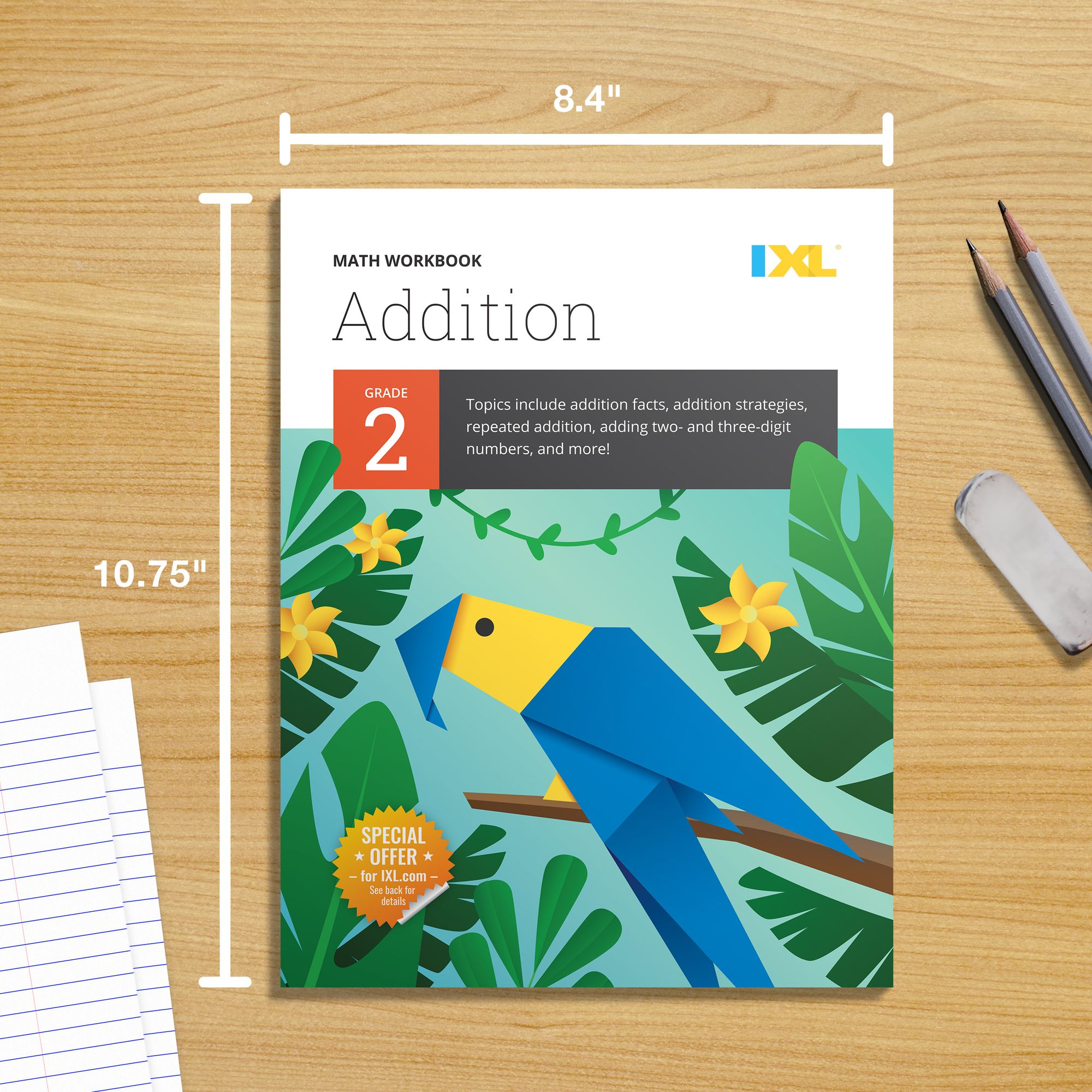 IXL Math Workbook: Grade 2 Addition