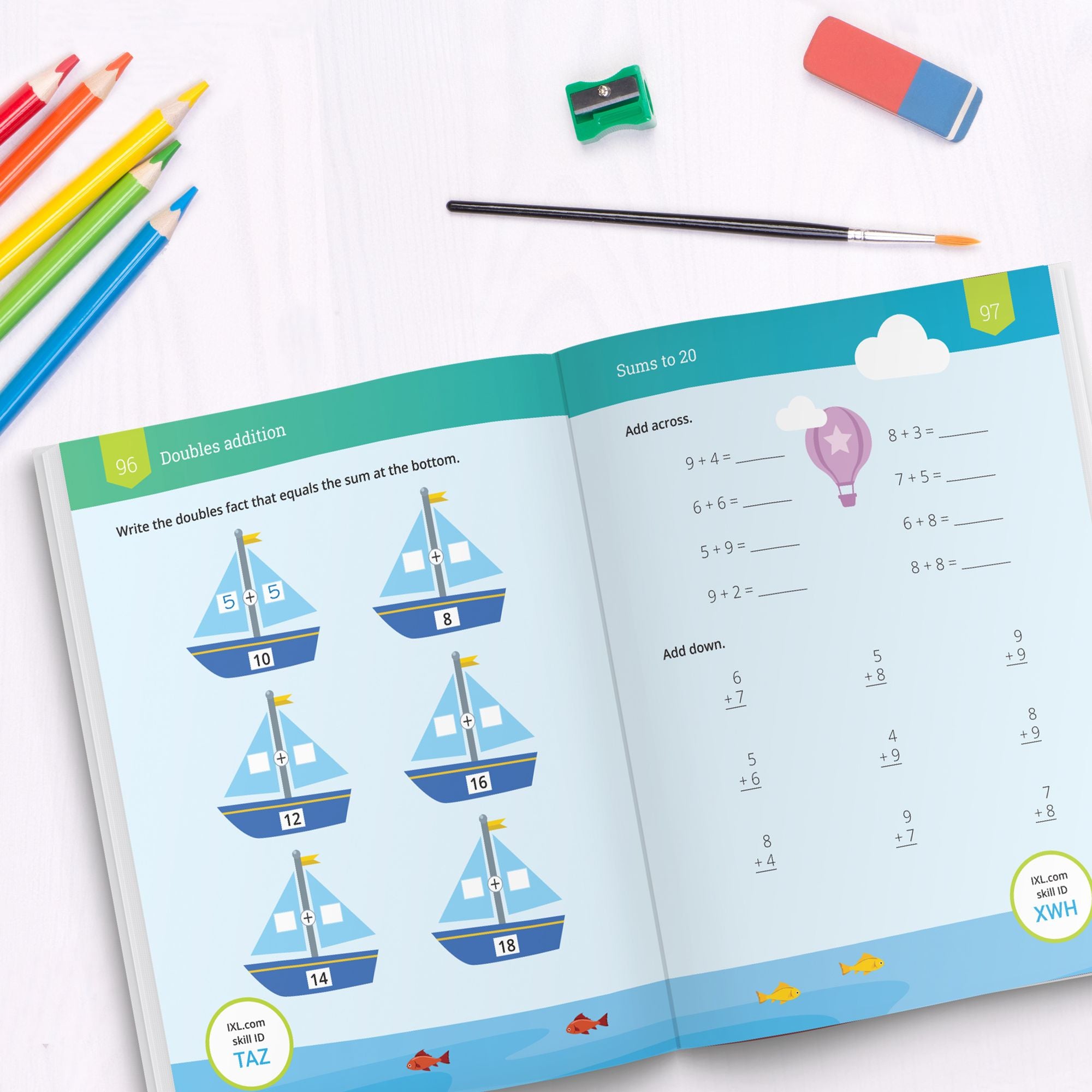 Grade 1 Addition Workbook (IXL Workbooks)