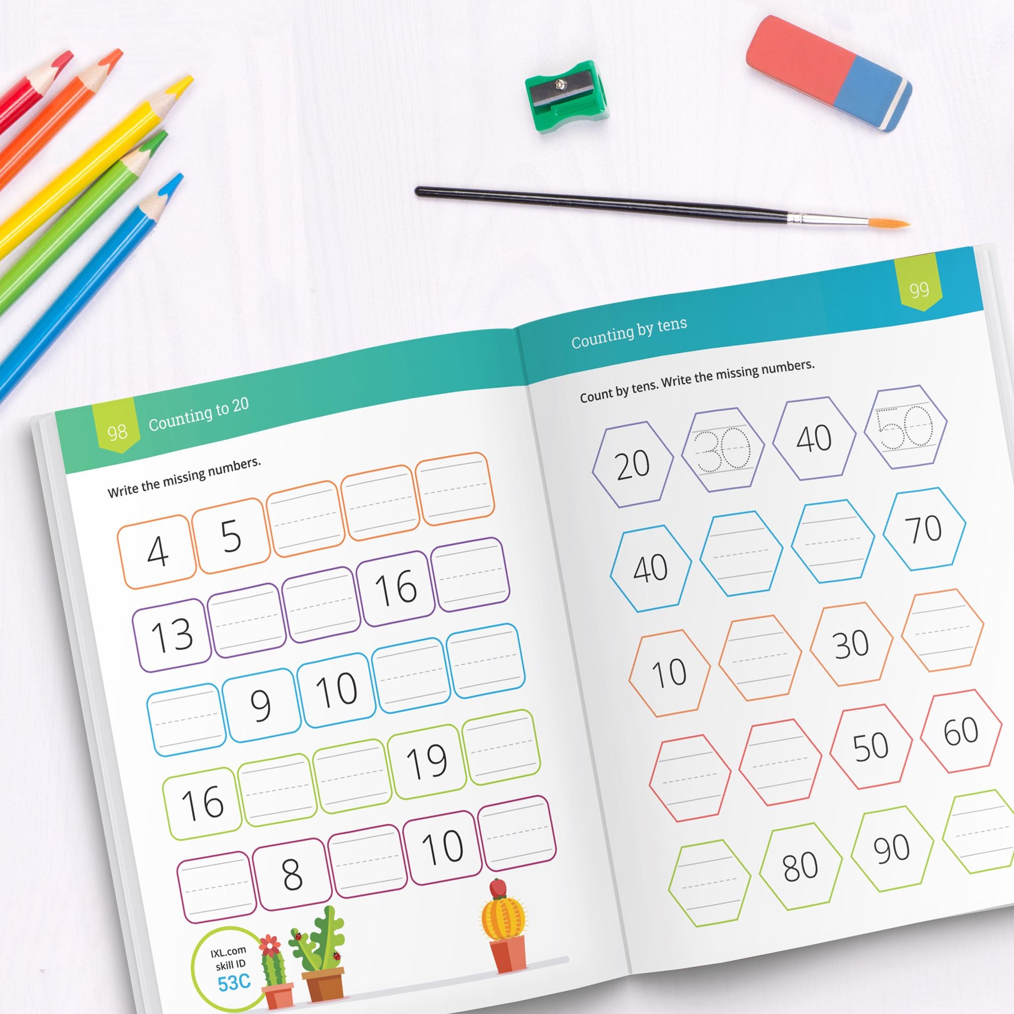 Kindergarten Numbers and Counting Workbook (IXL Workbooks)