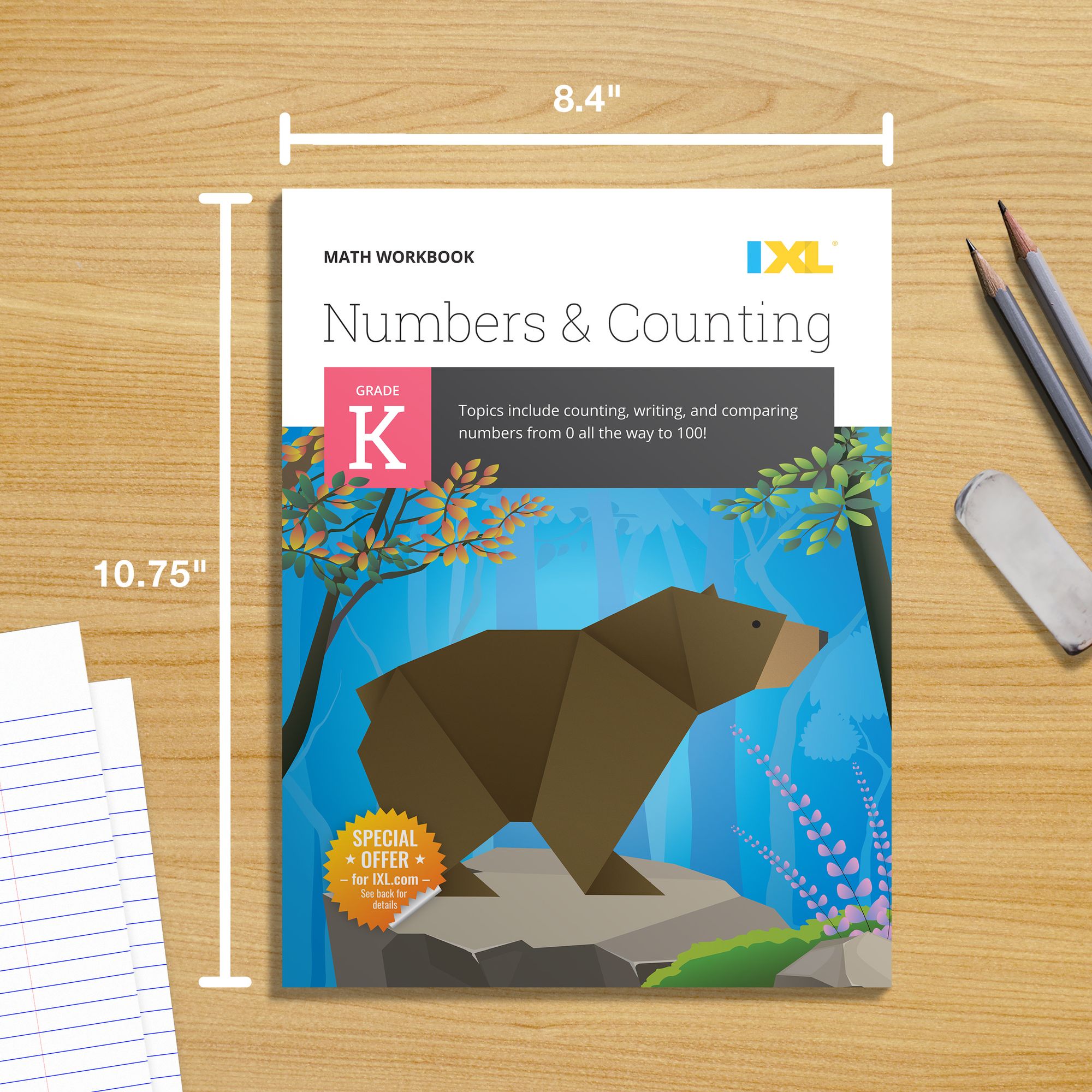 Kindergarten Numbers and Counting Workbook (IXL Workbooks)