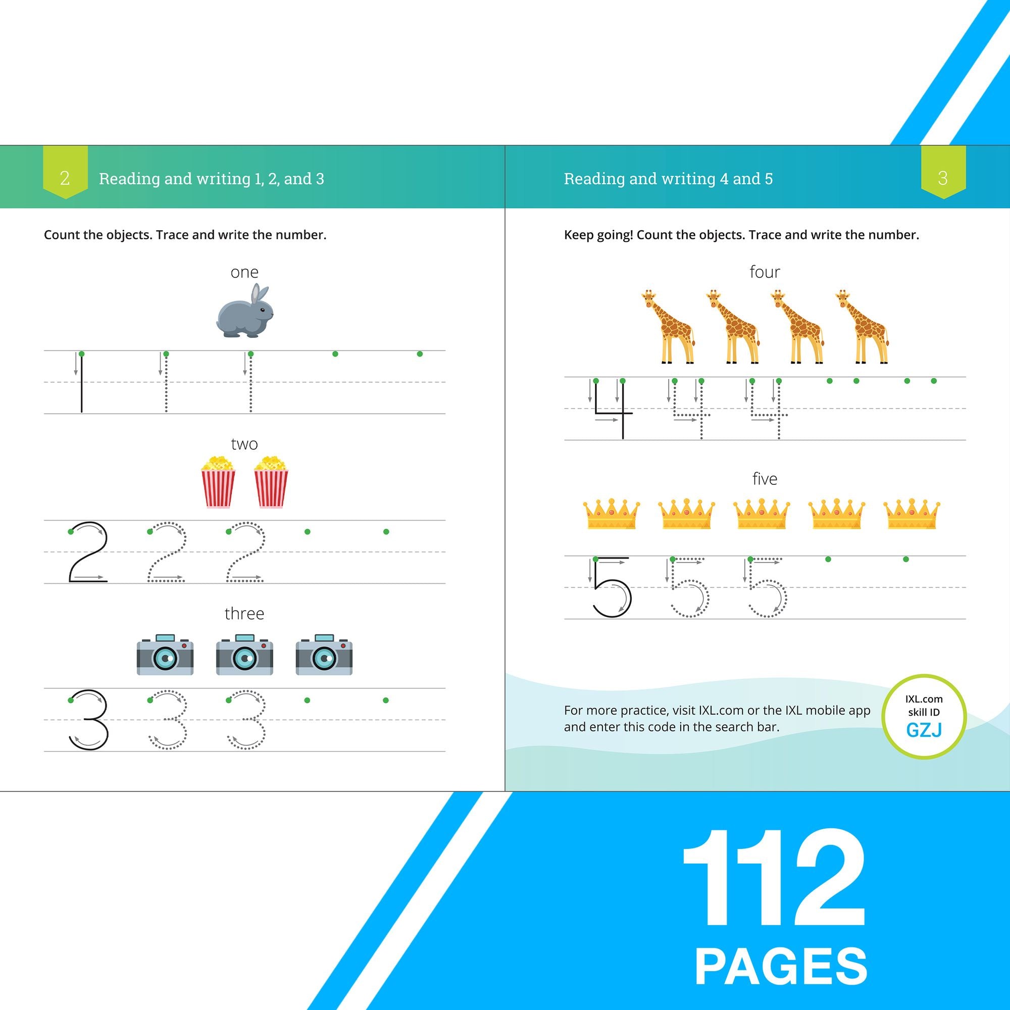 Kindergarten Numbers and Counting Workbook (IXL Workbooks)
