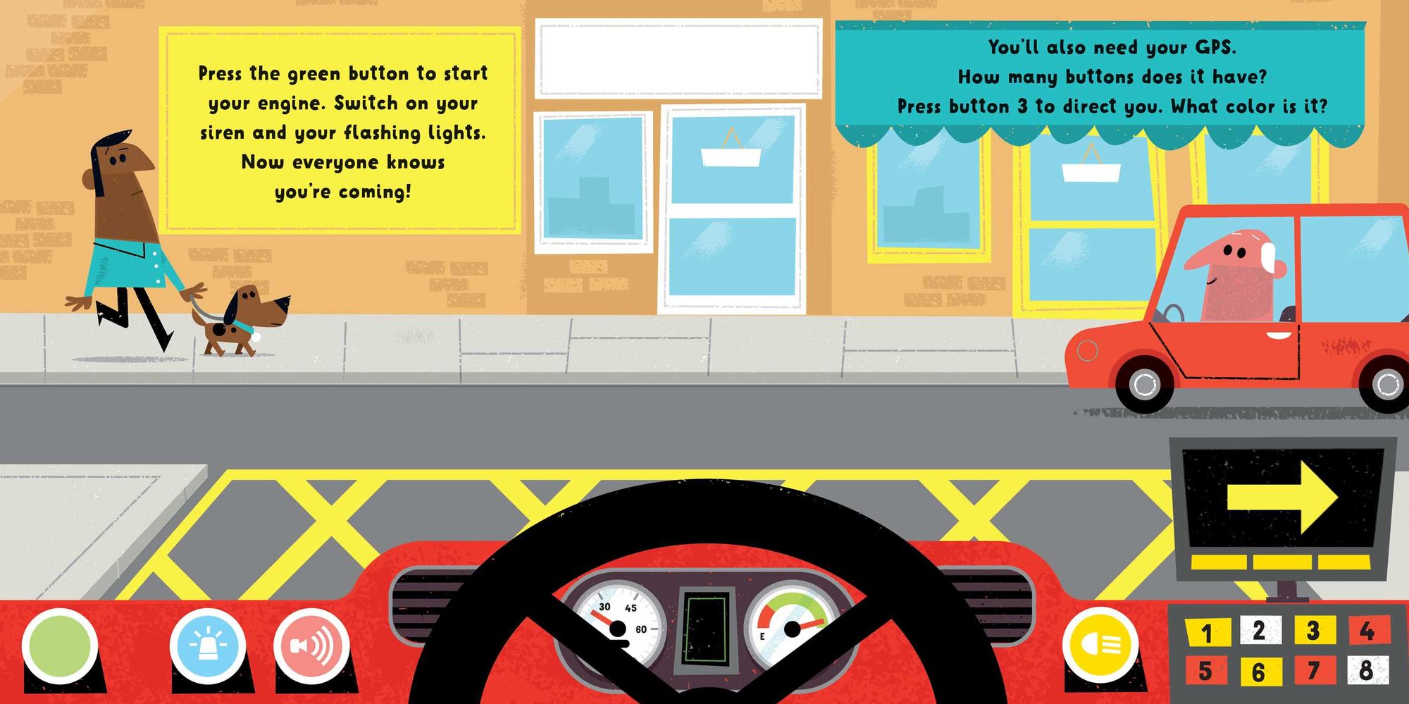 I'm the Fire Engine Driver: Jump into the driver's seat and help to put out the fire!