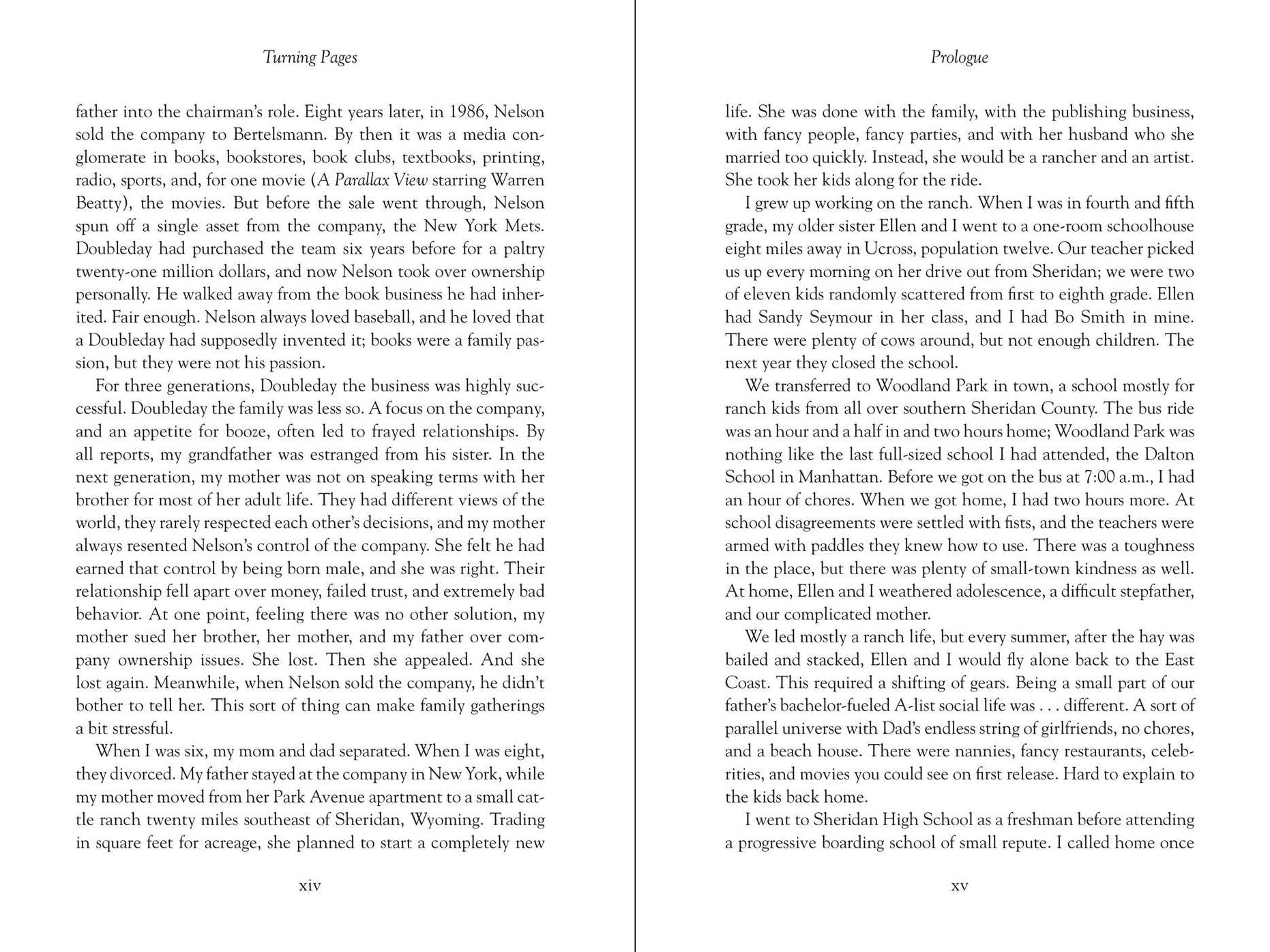 Turning Pages: The Adventures and Misadventures of a Publisher