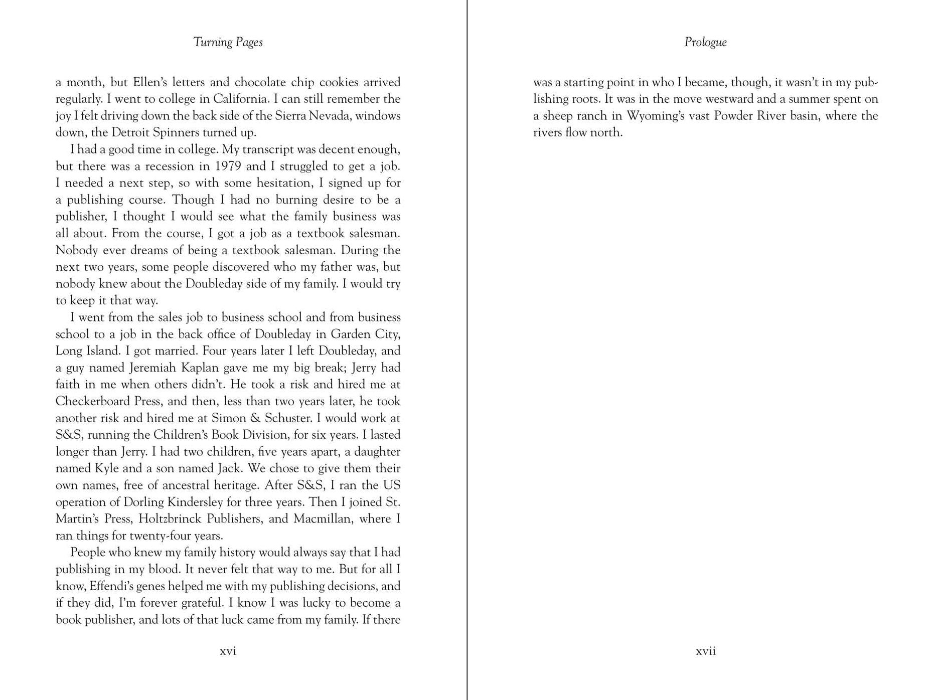 Turning Pages: The Adventures and Misadventures of a Publisher