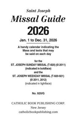 St. Joseph Annual Missal Guide for 2026