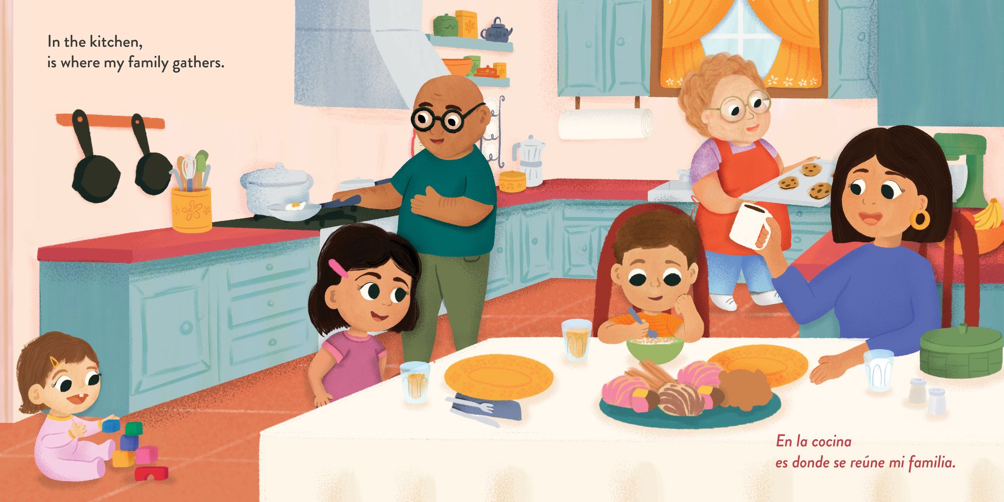 In the Kitchen, En La Cocina: A Bilingual Journey through Flavor, Family and Tradition