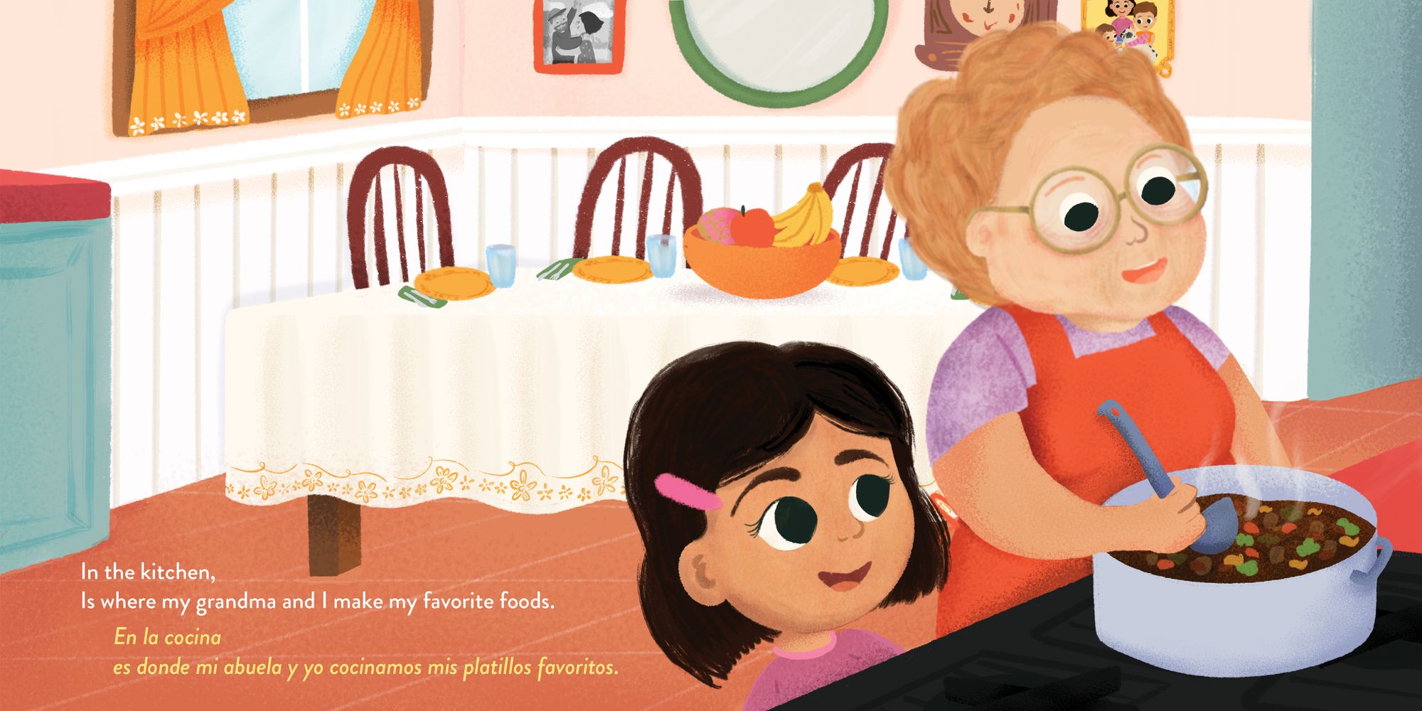 In the Kitchen, En La Cocina: A Bilingual Journey through Flavor, Family and Tradition