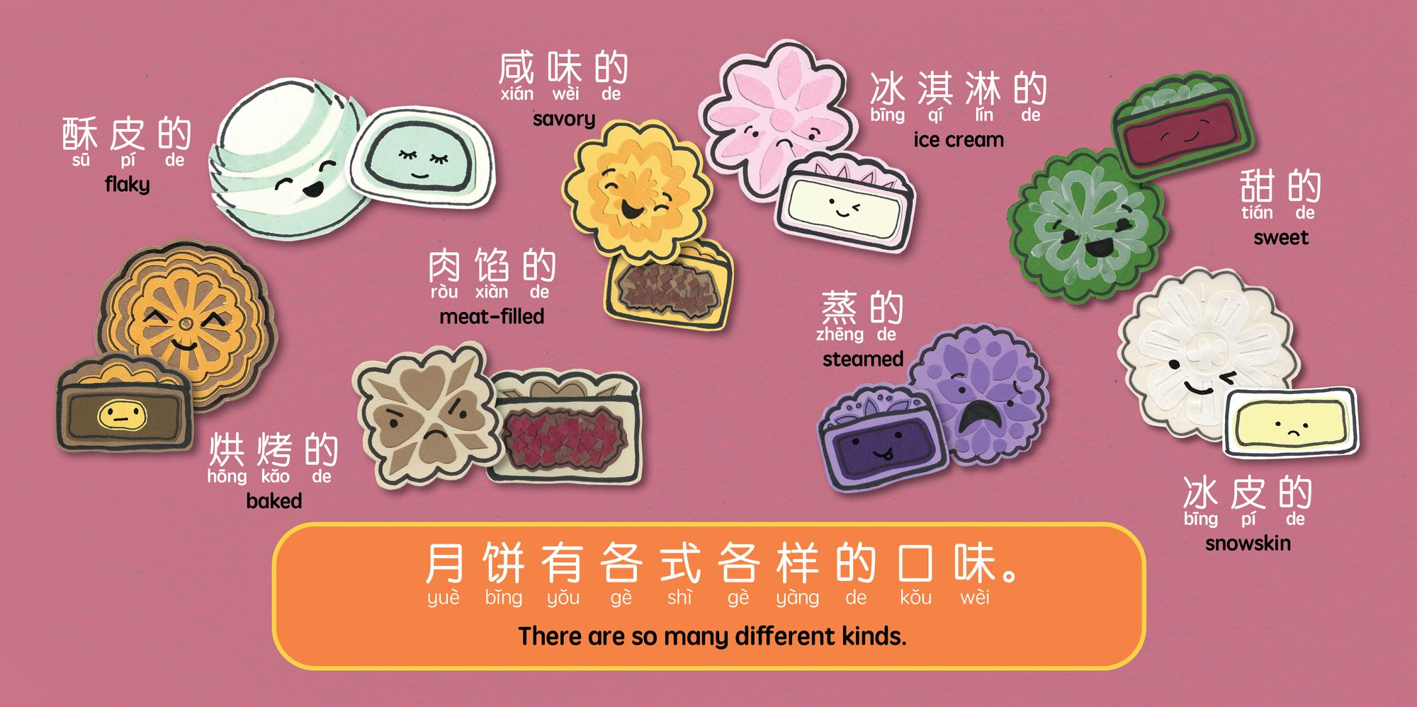 Mooncakes (Simplified Mandarin-English Version): A Bilingual Book in English and Mandarin with Simplified Characters and Pinyin
