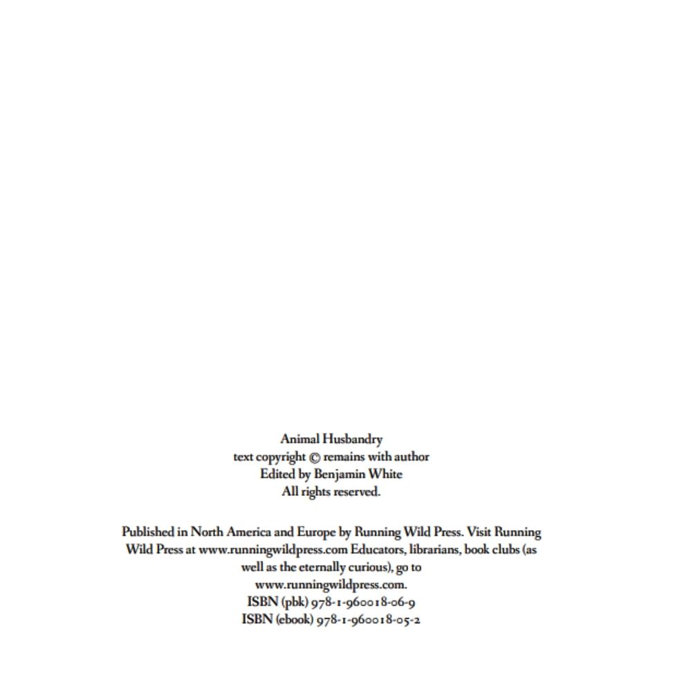 Animal Husbandry: And Other Fictions