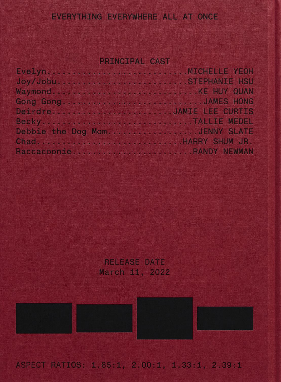 Everything Everywhere All At Once Screenplay Book