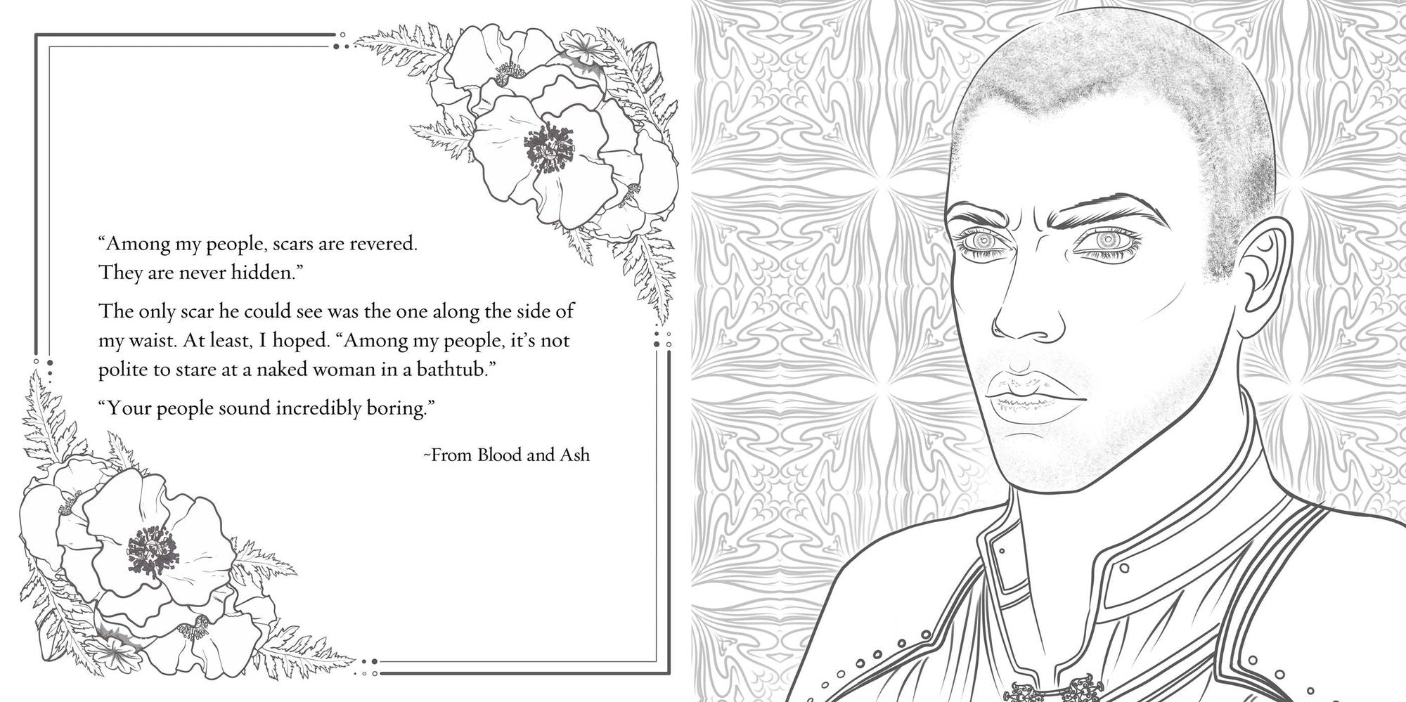 The Official Blood and Ash Coloring Book