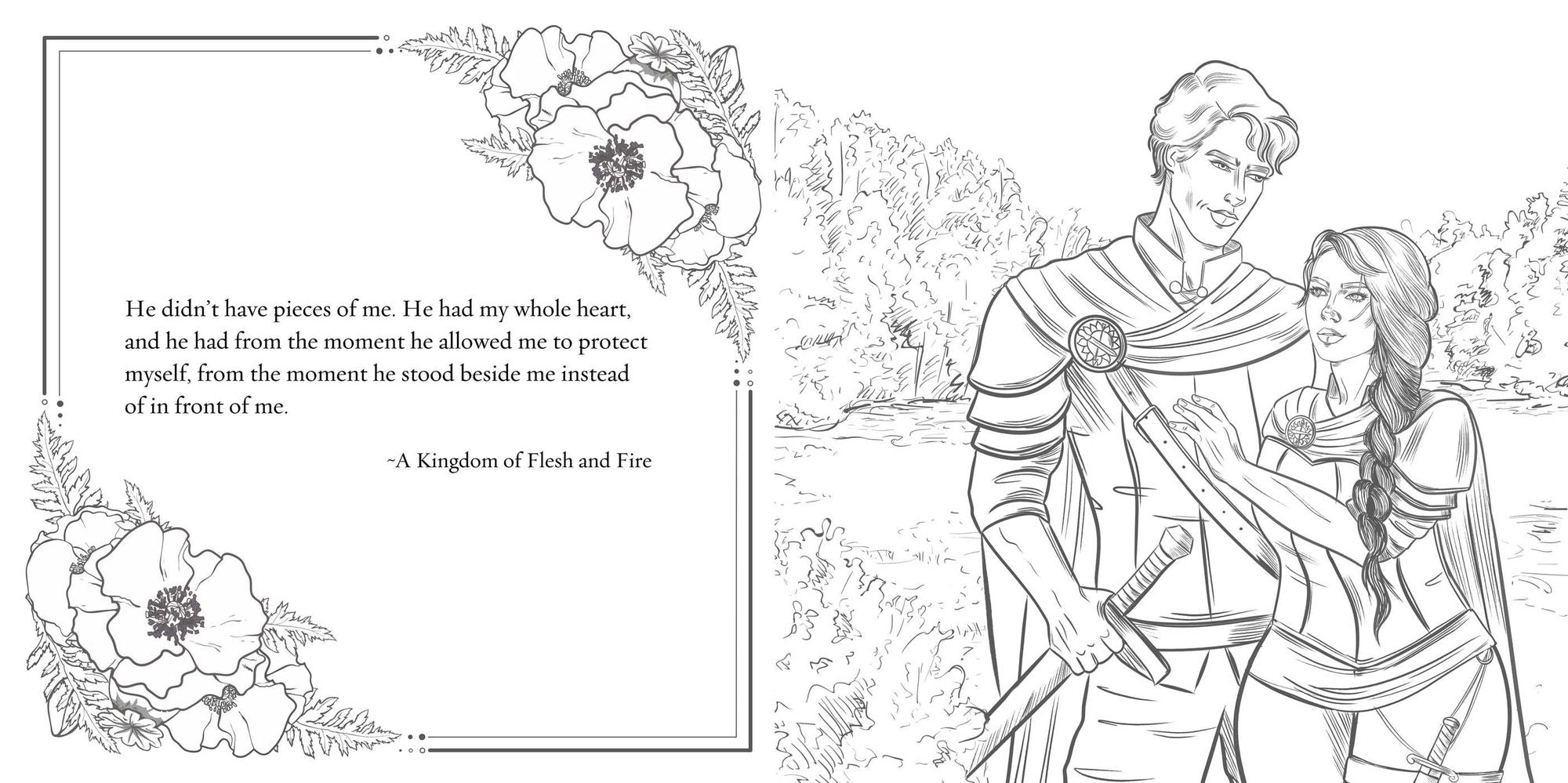 The Official Blood and Ash Coloring Book