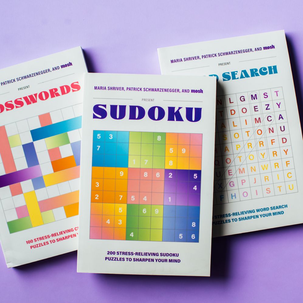 100 Stress-Relieving Word Search Puzzles to Sharpen Your Mind: Presented by Maria Shriver, Patrick Schwarzenegger, and MOSH