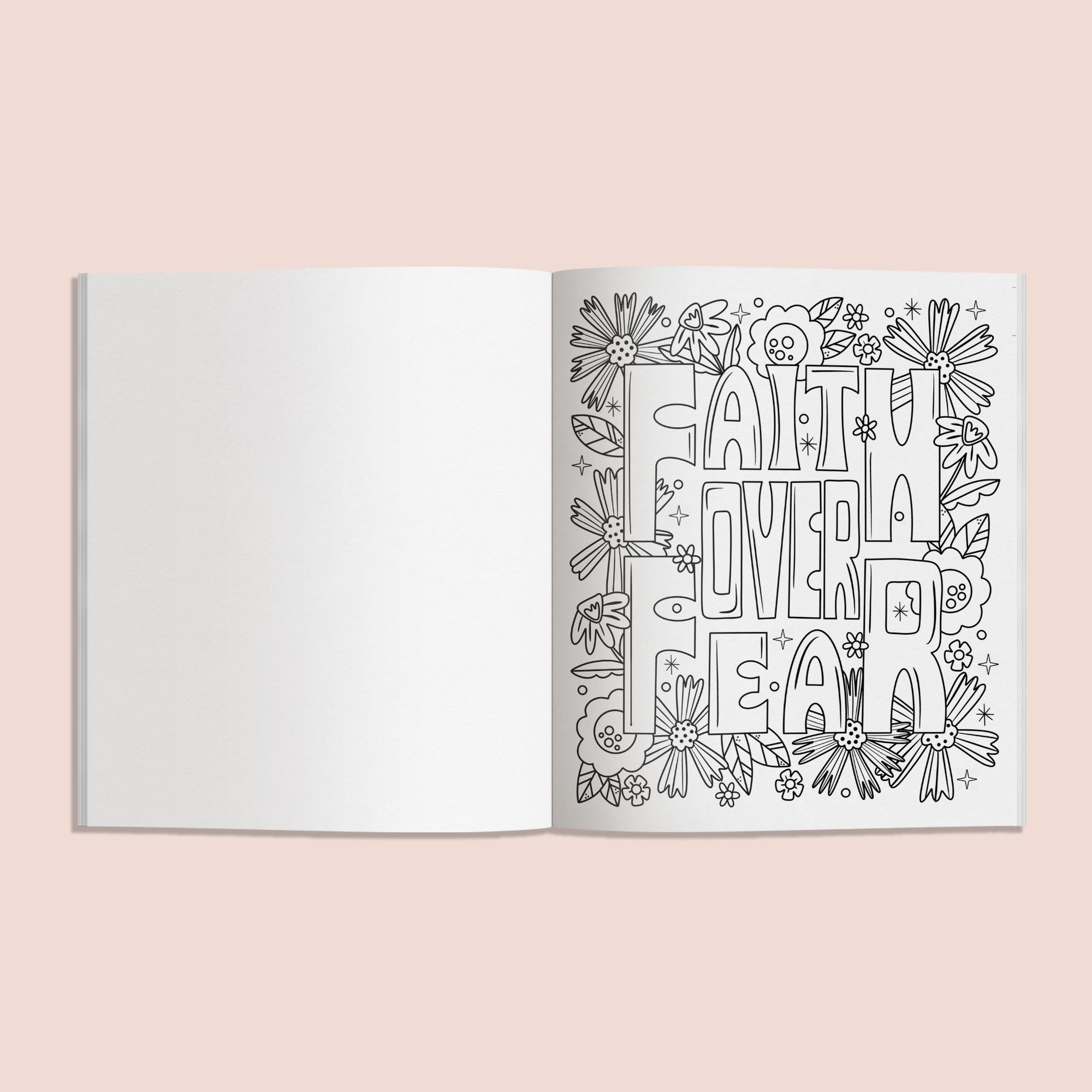 Coloring Faith: A Christian Coloring Book for Women Featuring Bible Verses and Inspirational Art
