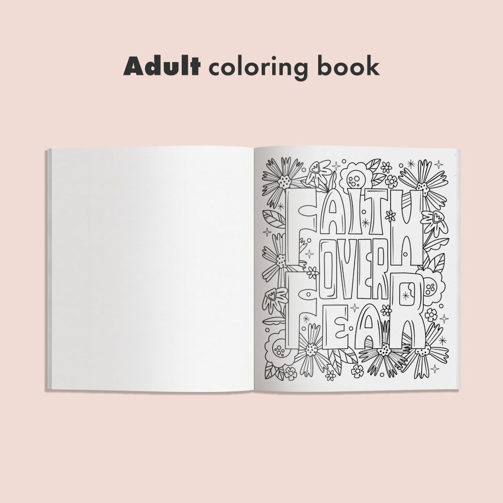 Coloring Faith: A Christian Coloring Book for Women Featuring Bible Verses and Inspirational Art