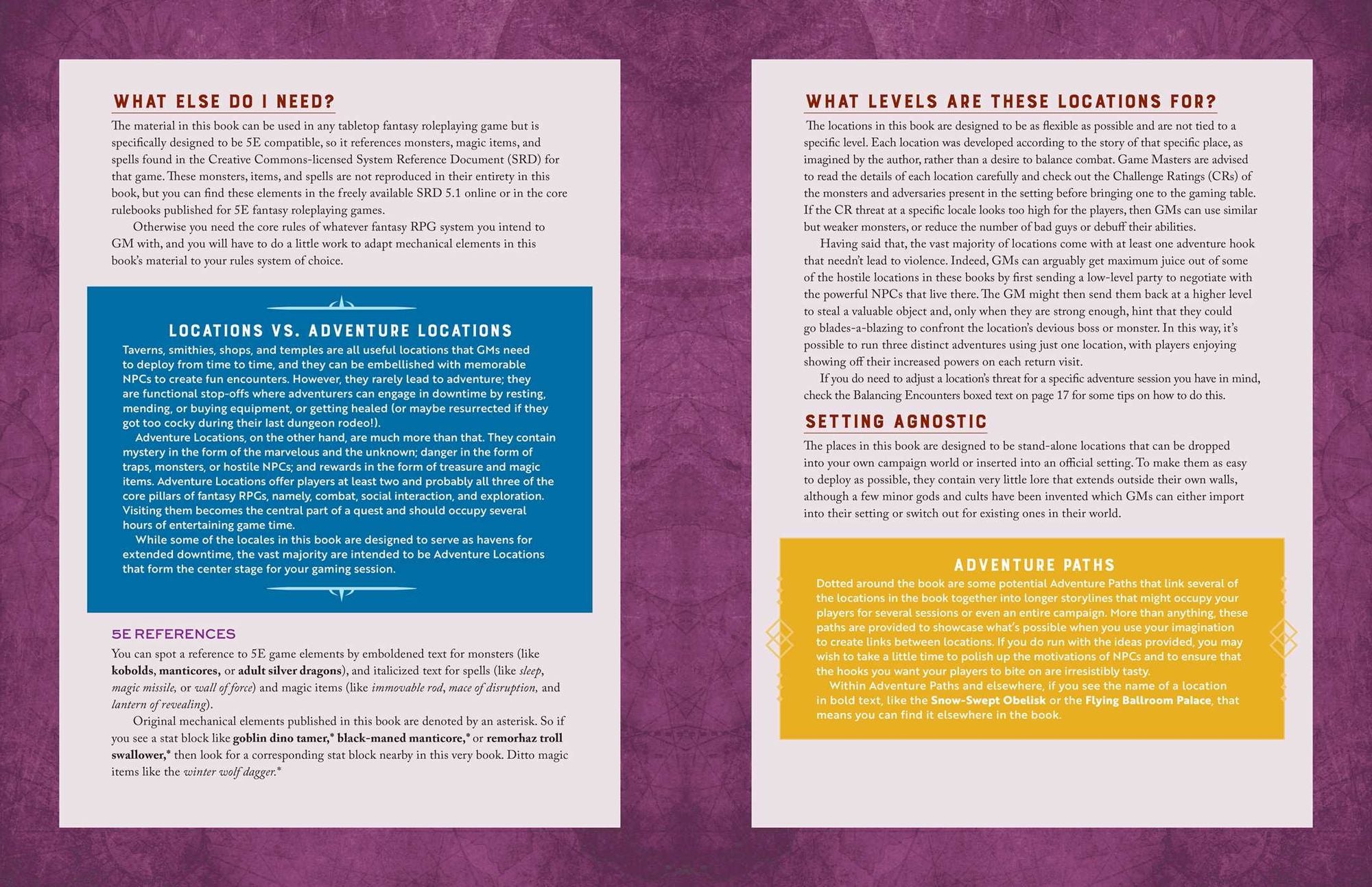 The Creative Game Master's Guide to Extraordinary Locations: & How to Design Them
