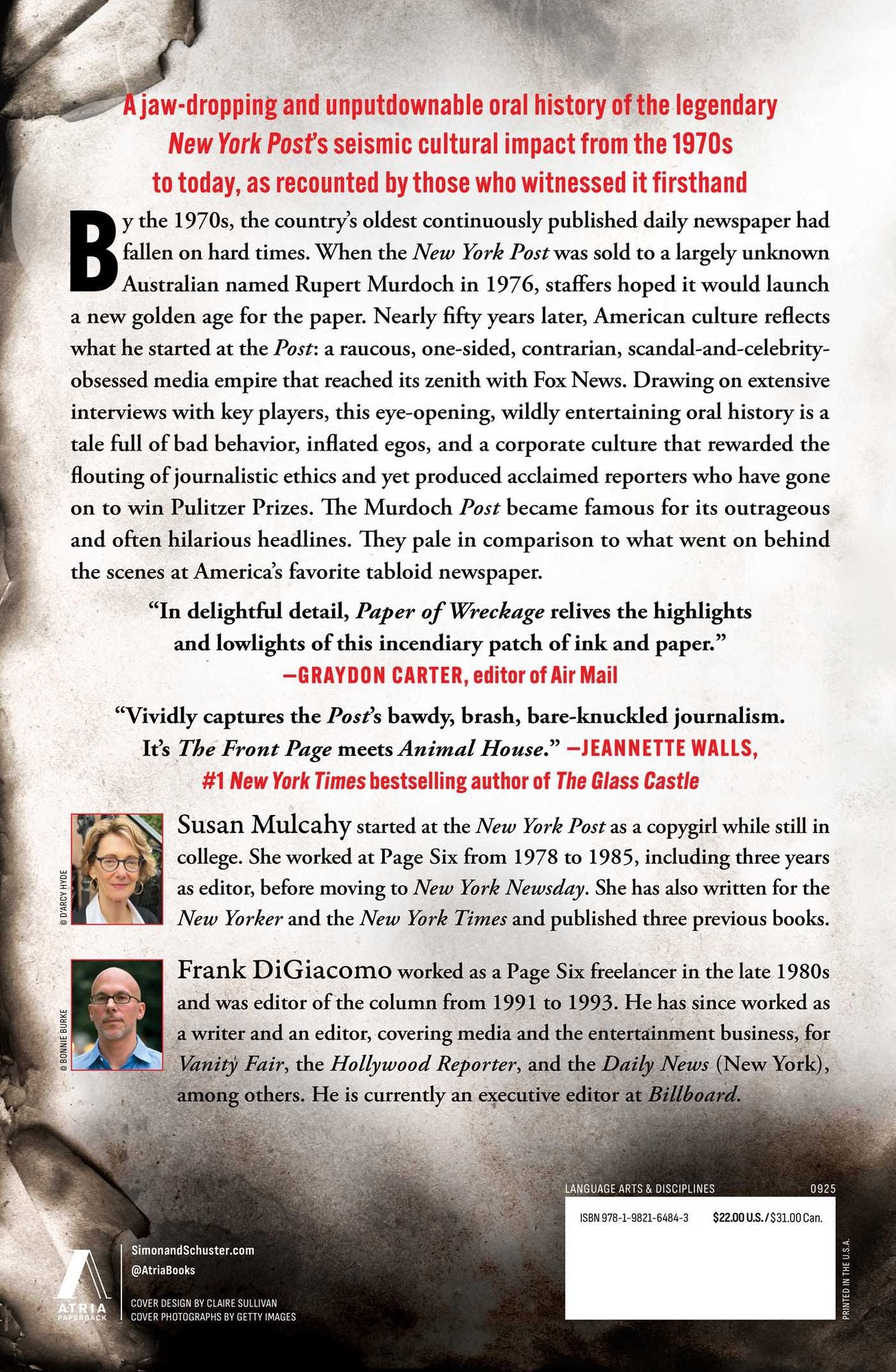 Paper of Wreckage: The Rogues, Renegades, Wiseguys, Wankers, and Relentless Reporters Who Redefined American Media