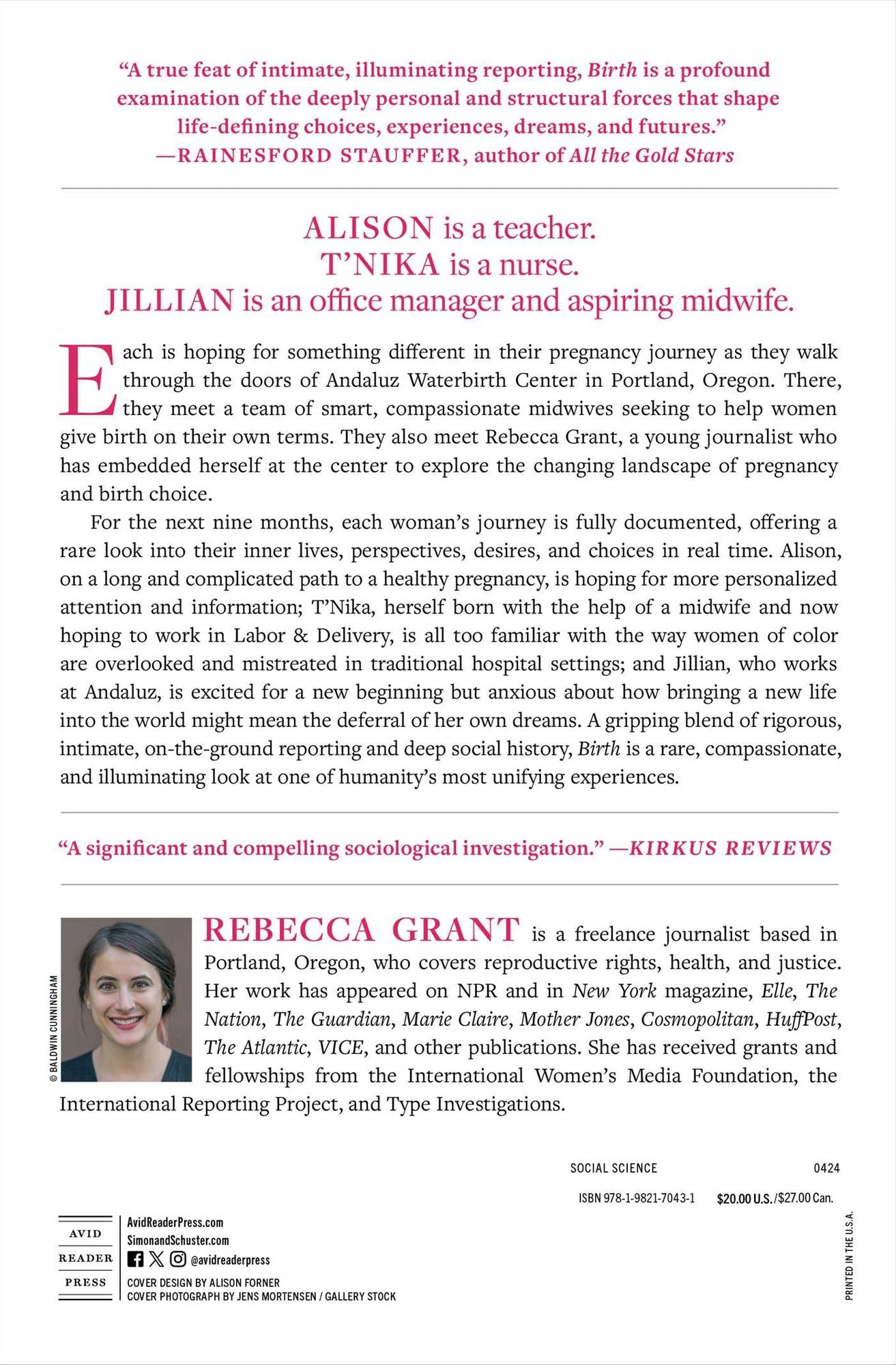 Birth: Three Mothers, Nine Months, and Pregnancy in America