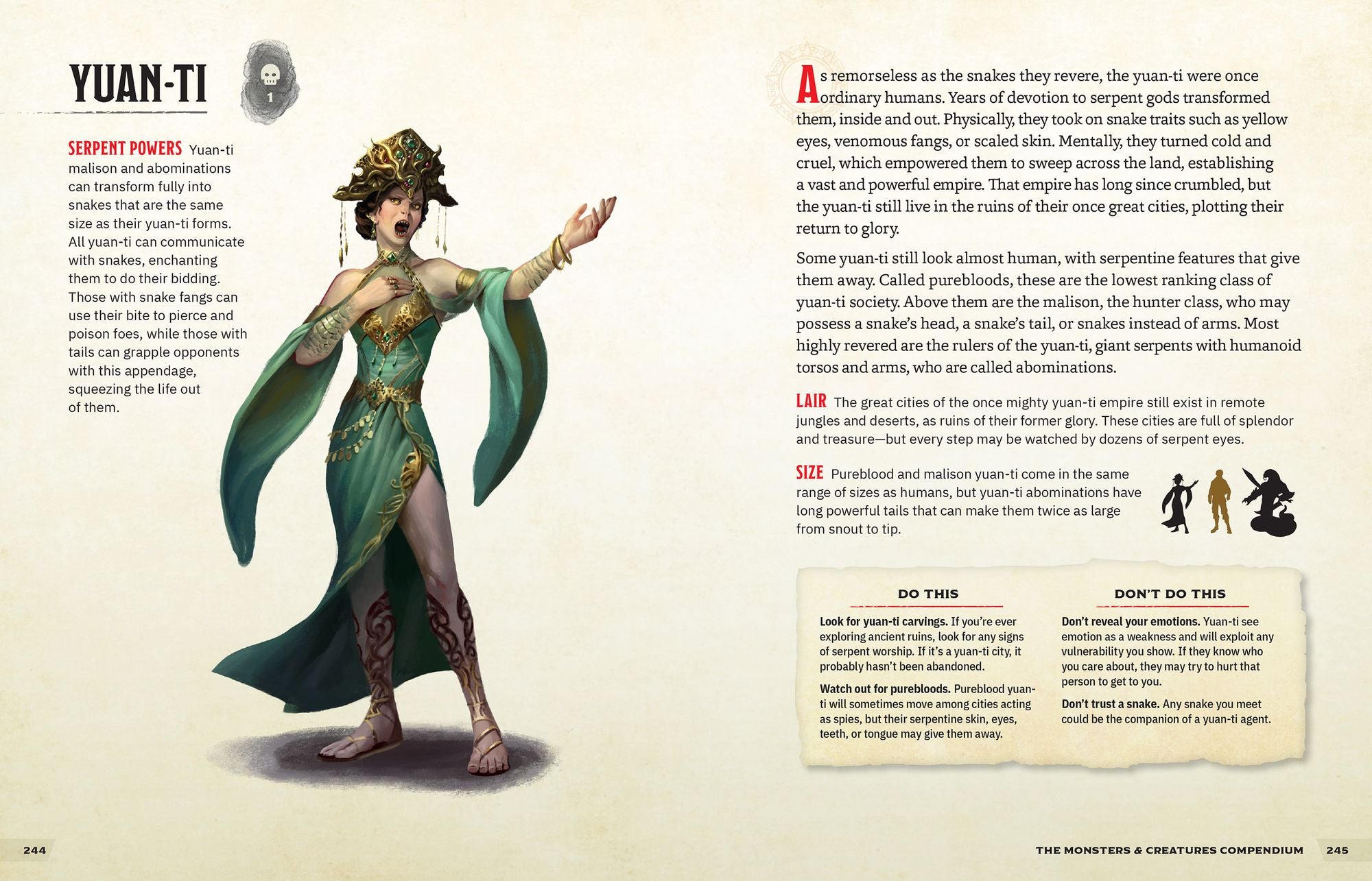 The Monsters & Creatures Compendium (Dungeons & Dragons): A Young Adventurer's Guide