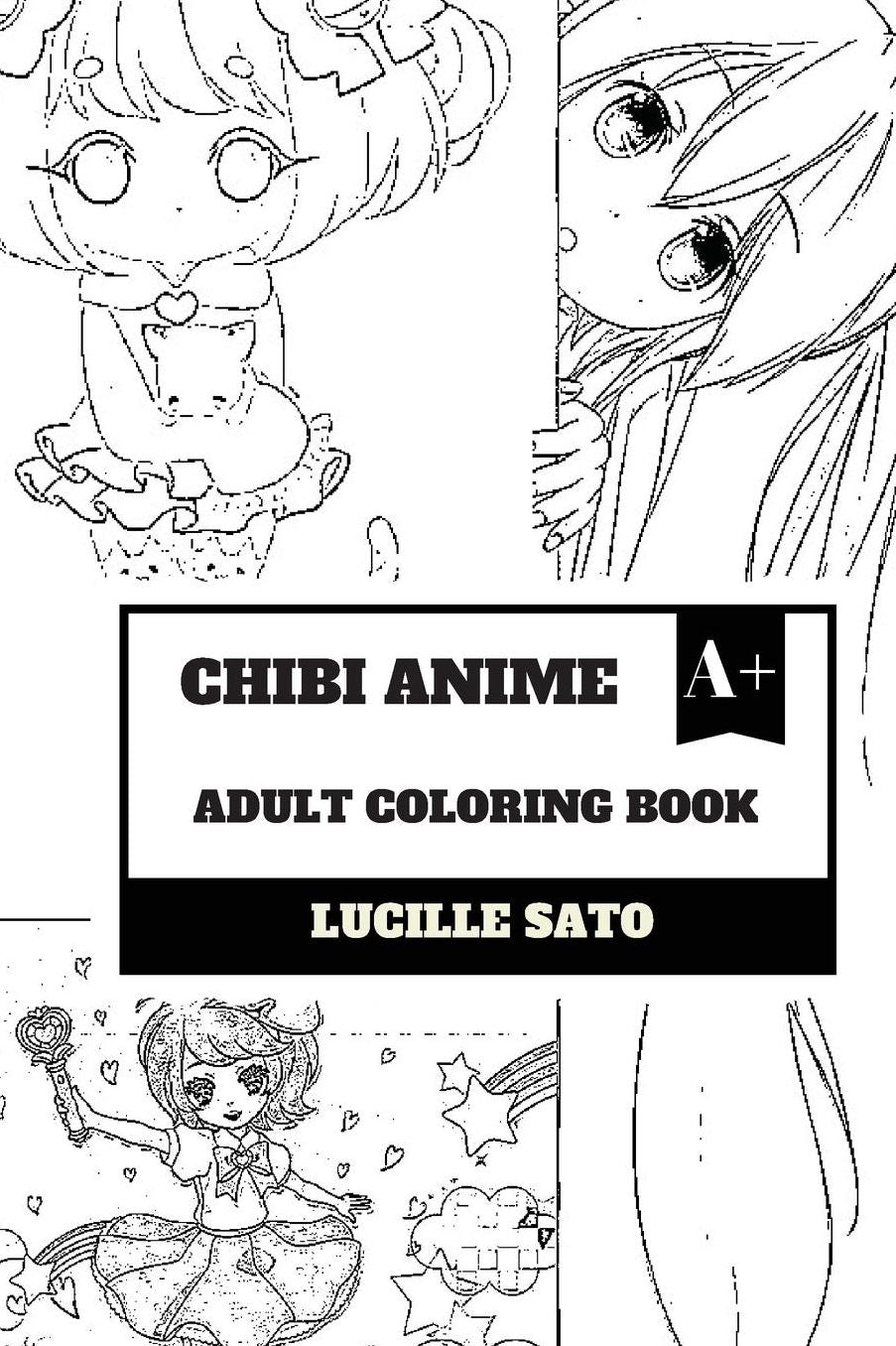Chibi Anime Adult Coloring Book: Chubby and Slubby, Sweet and Cute Girl Characters from Japanese Cultural Animes and Manga Inspired Adult Coloring Book