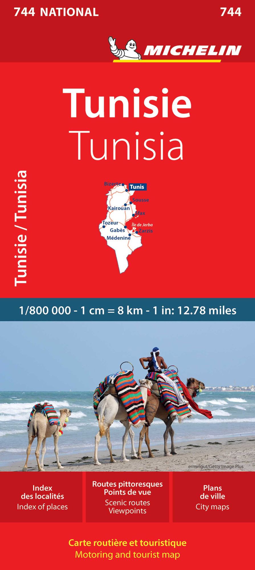 Michelin Map Africa Tunisia 744