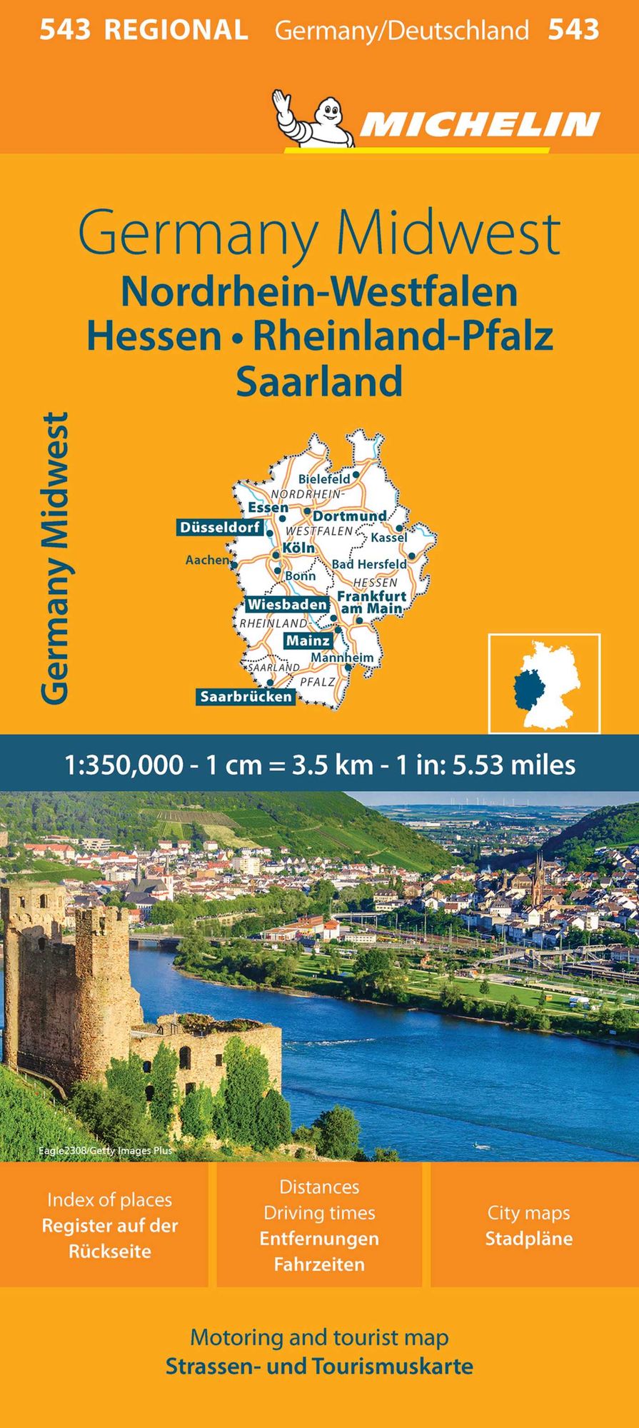 Germany Midwest Map 543