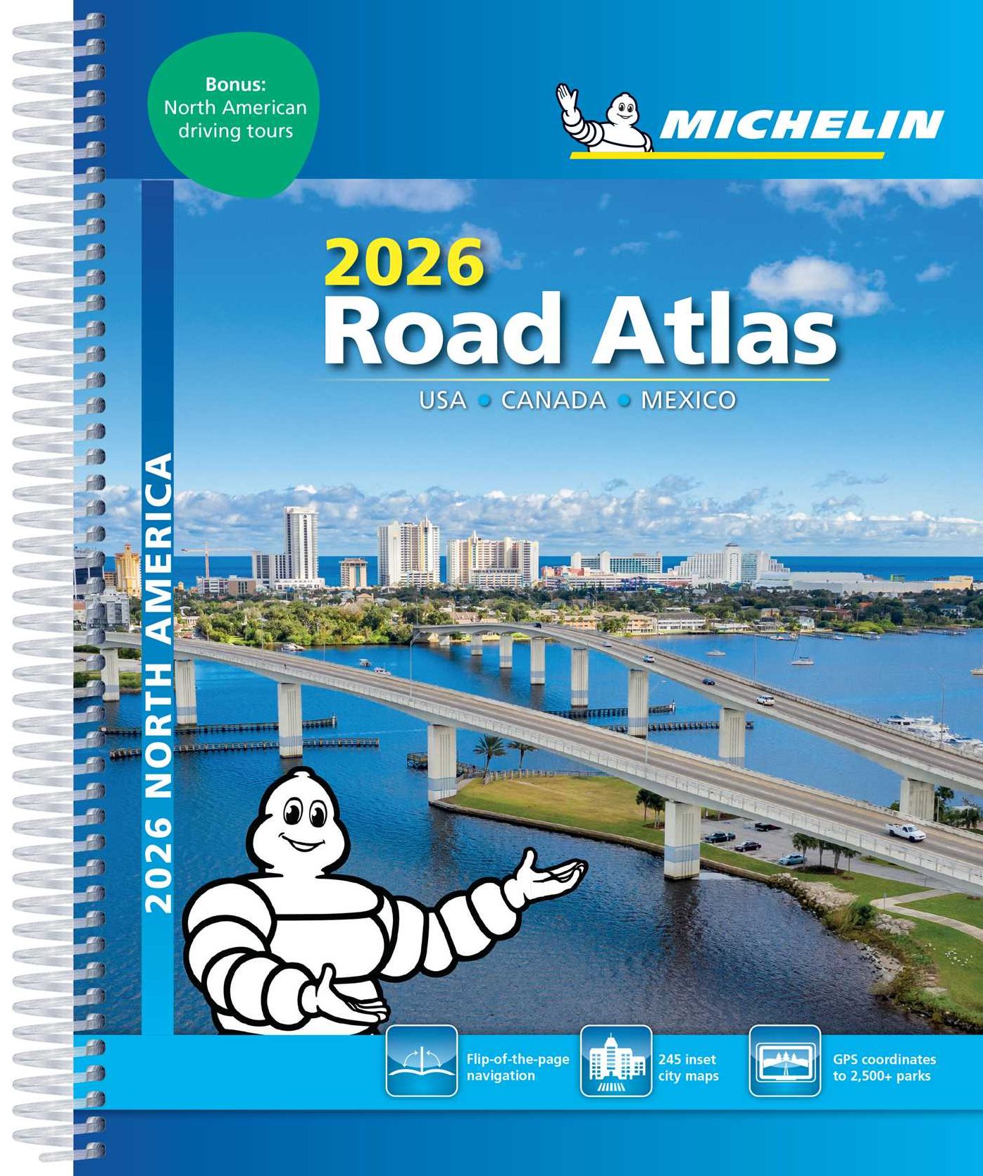 MICHELIN NORTH AMERICA ROAD ATLAS 2026: USA, Canada, Mexico