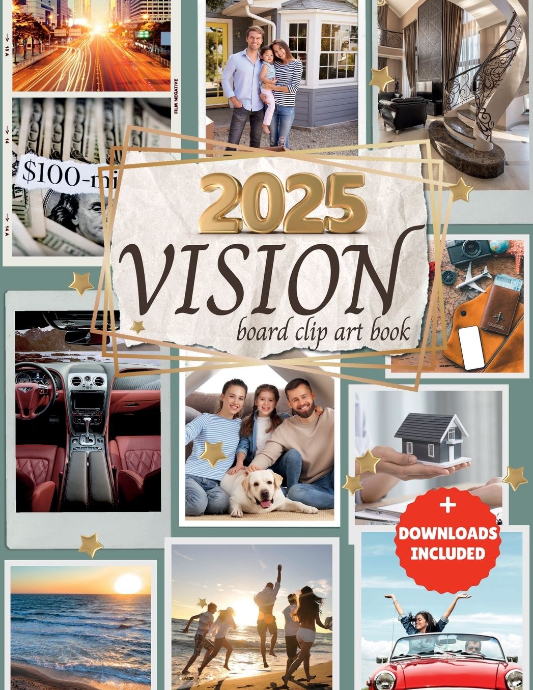 Vision Board Clip Art Book: Inspirational Images, Powerful Words and Affirmations For Women and Men