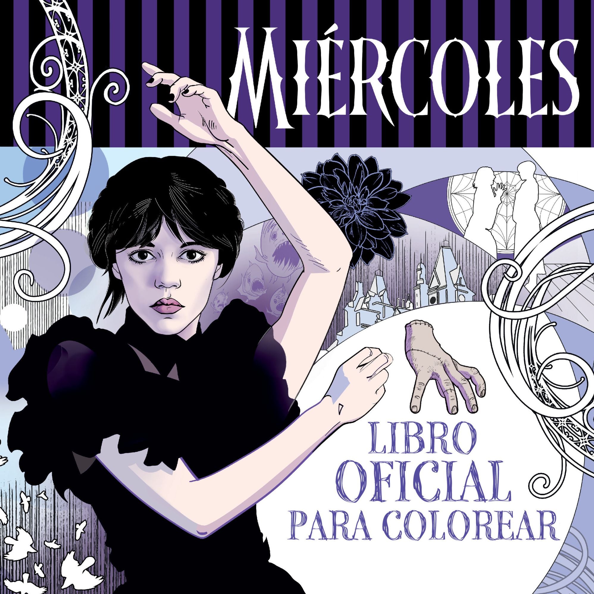 Miércoles Addams. Libro oficial para colorear / Wednesday: Official Coloring Book