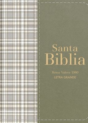 Biblia RVR 1960 Compacta Símil Piel Cuadros Verde (Bible RVR 1960 Compact Size LeatherLike Green Checked Pattern(Spanish Edition)
