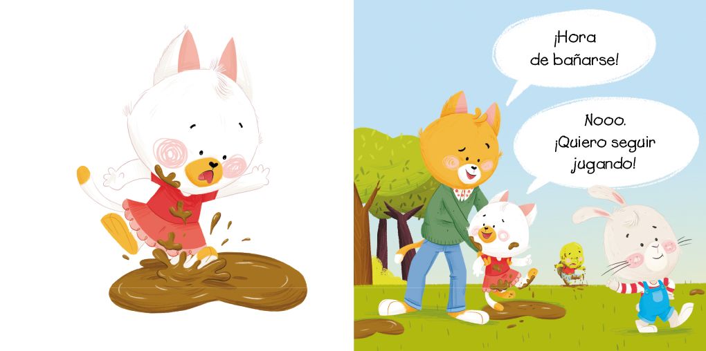 ¡Hora de bañarse! / It's Bath Time!: Libros en español para niños