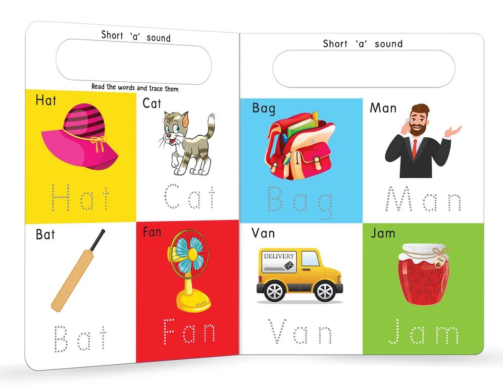 My Big Wipe And Clean Book of Three Letter Words for Kids : Learn And Trace Words