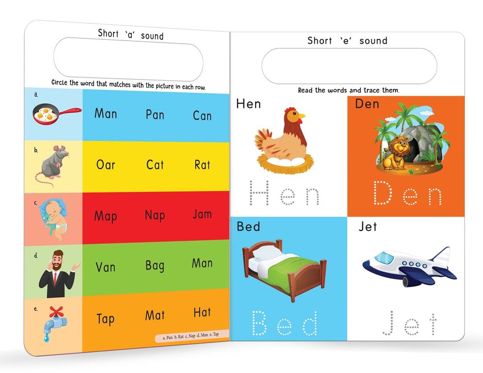 My Big Wipe And Clean Book of Three Letter Words for Kids : Learn And Trace Words