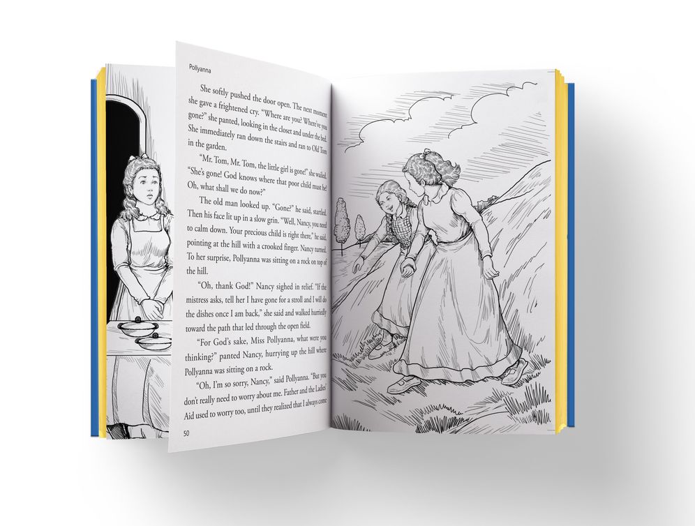 Pollyanna : Illustrated Abridged Children Classic English Novel with Review Questions (Hardback)